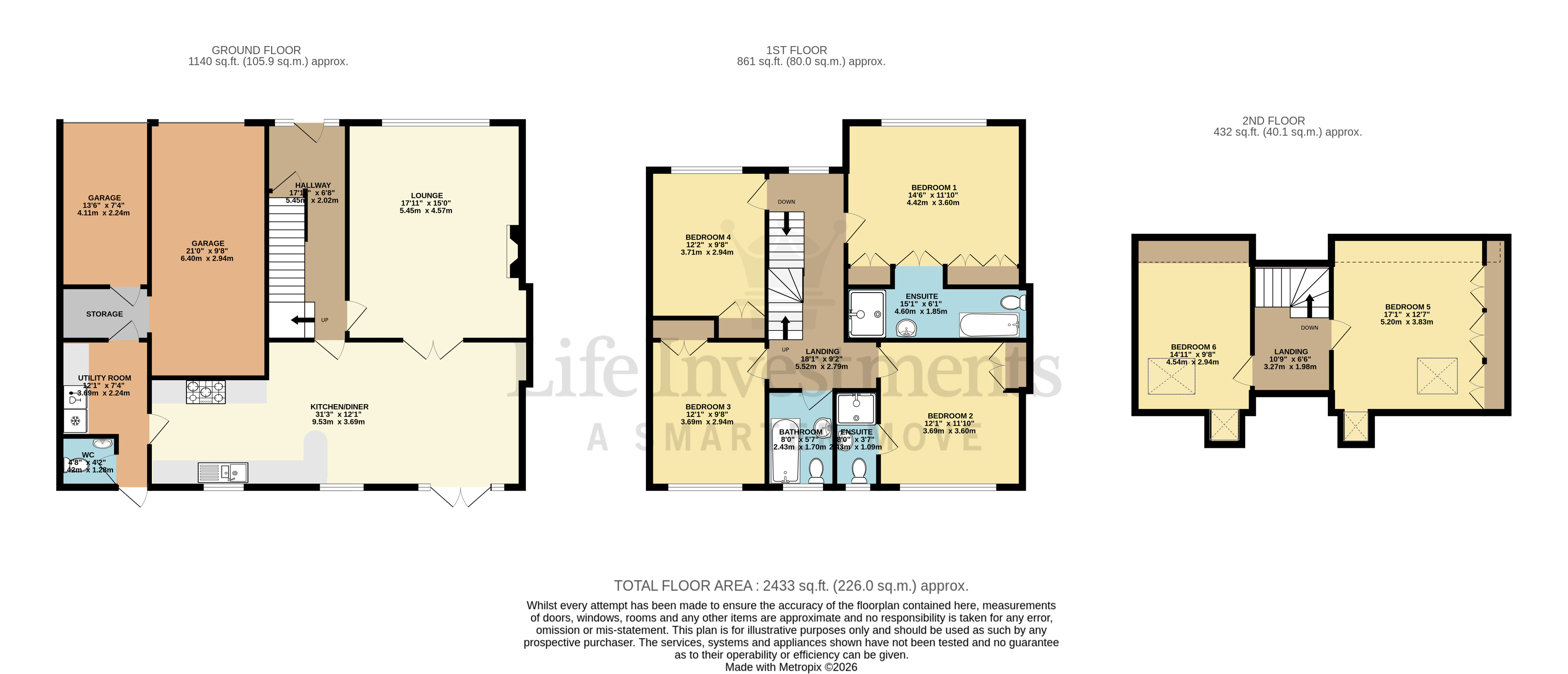 Floorplans For Orson Leys, Rugby