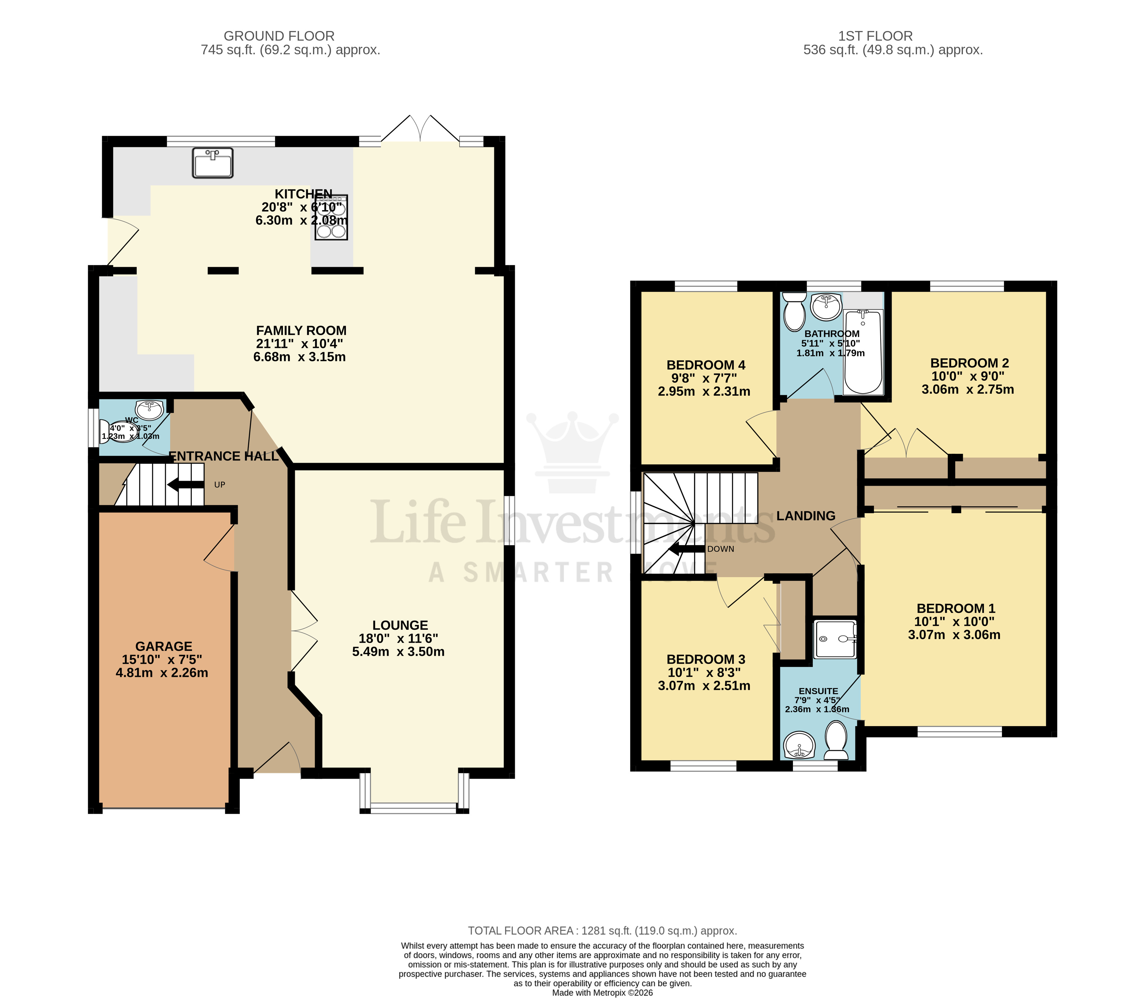 Floorplans For Burton Close, Daventry