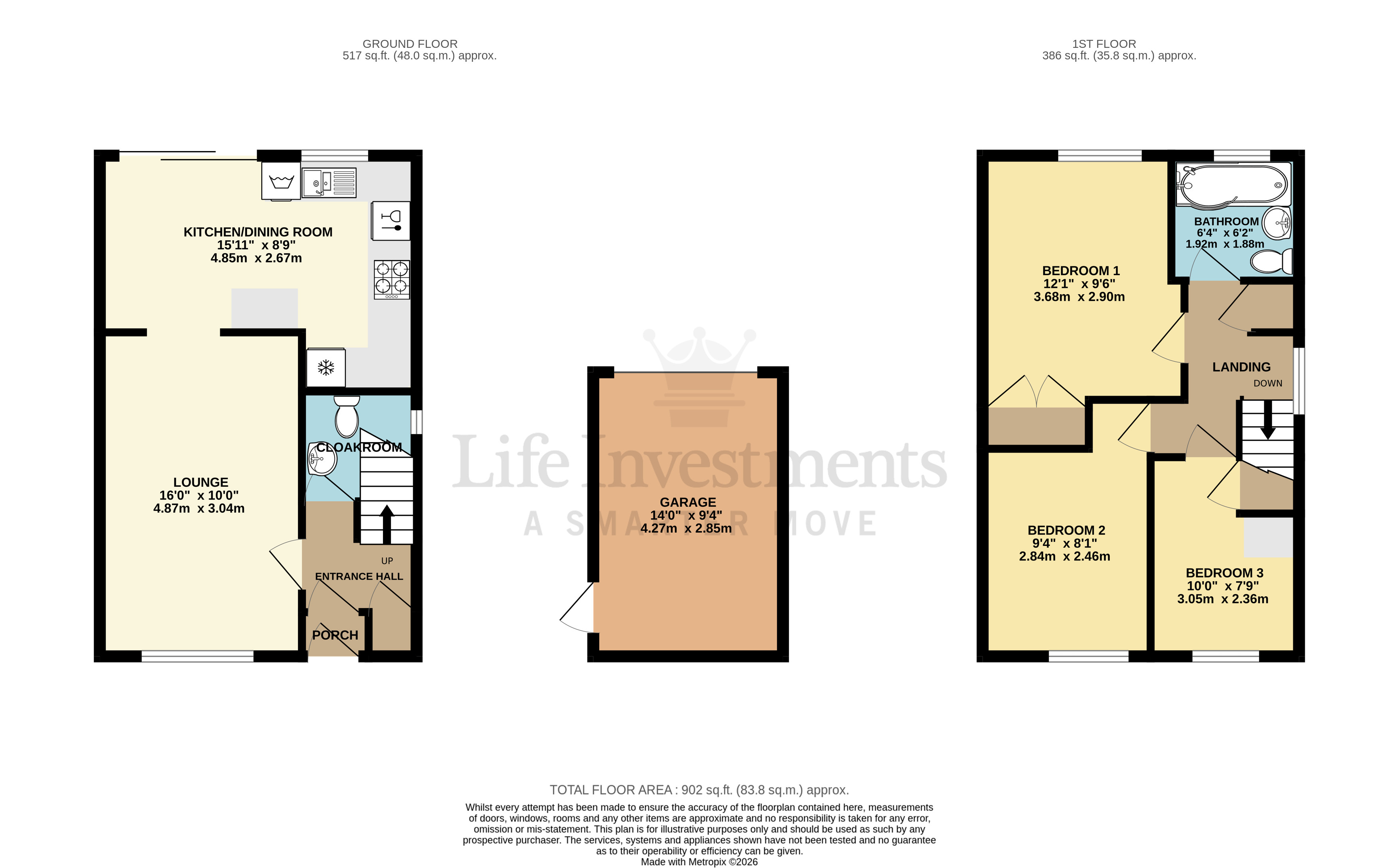 Floorplans For Hardy Close, Rugby