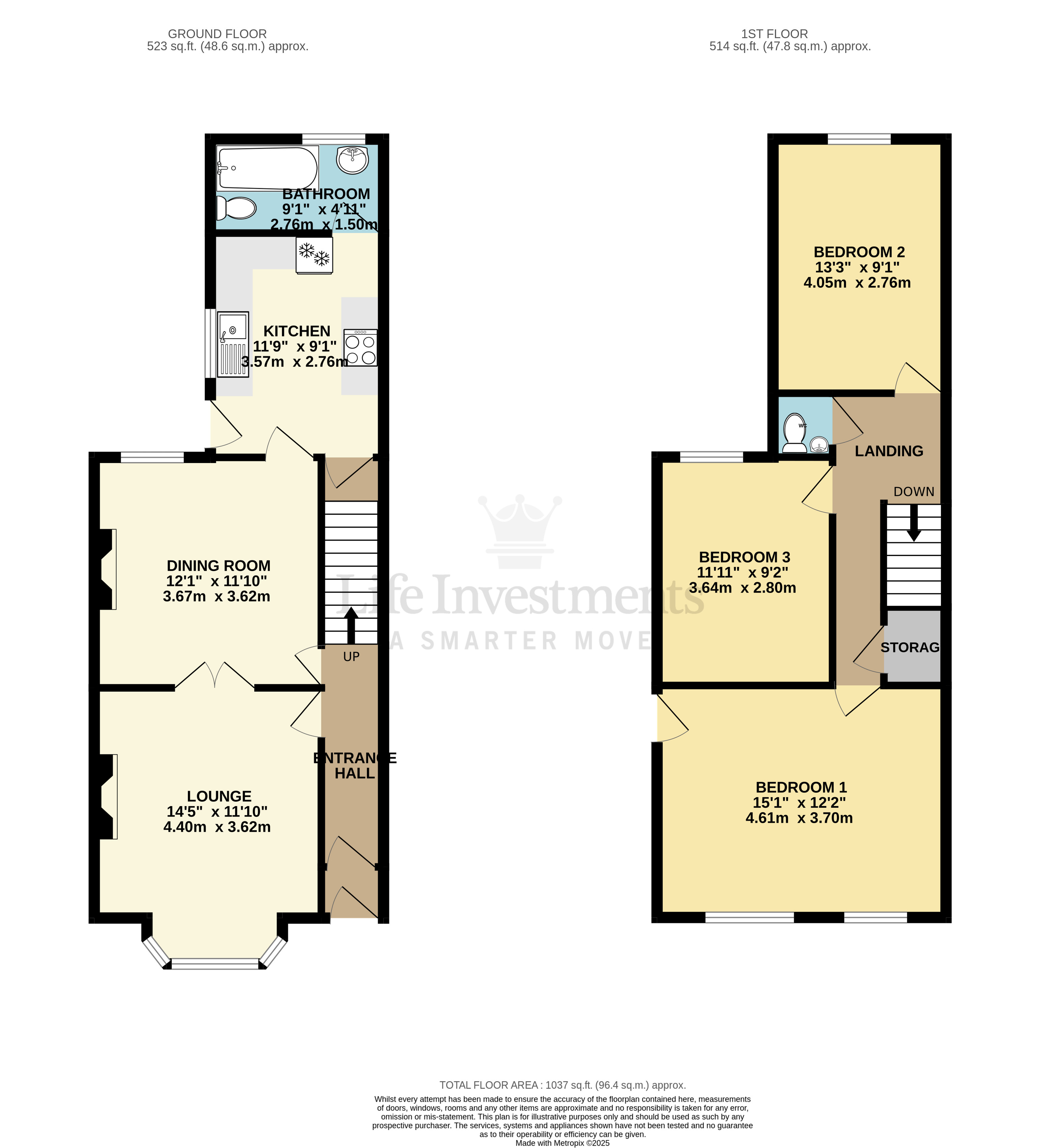 Floorplans For Wellington Street, Kettering