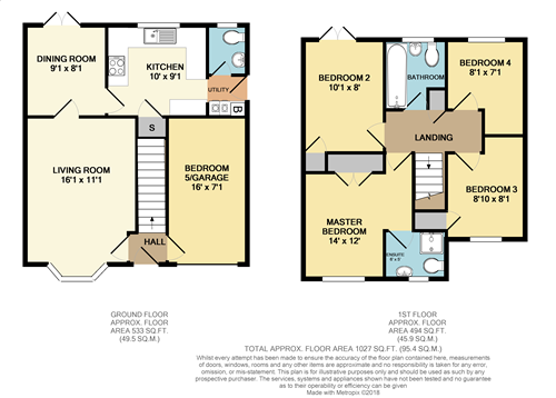 Floorplans For Pencraig Close, Kenilworth