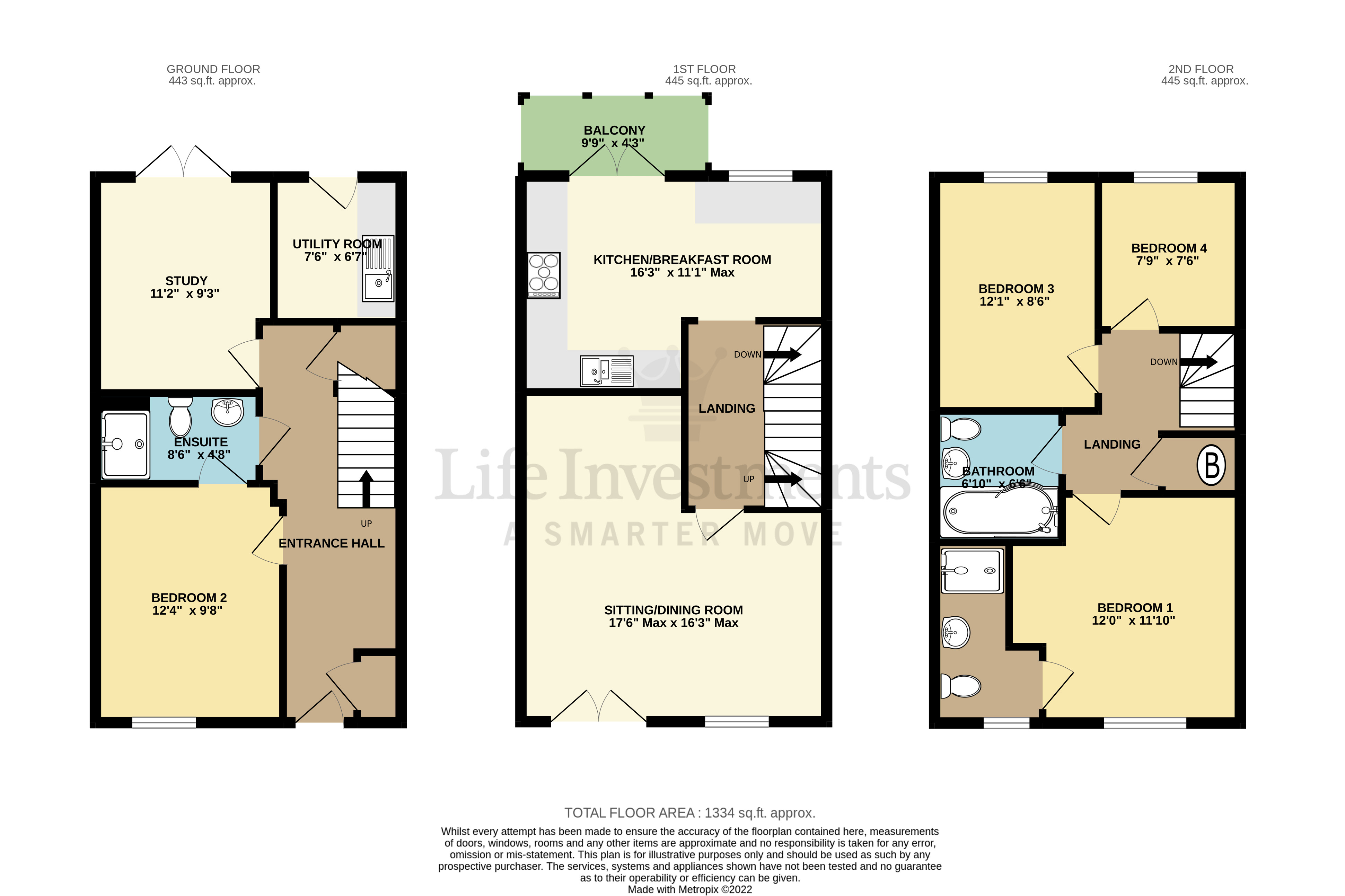 Floorplans For Crackthorne Drive, Rugby