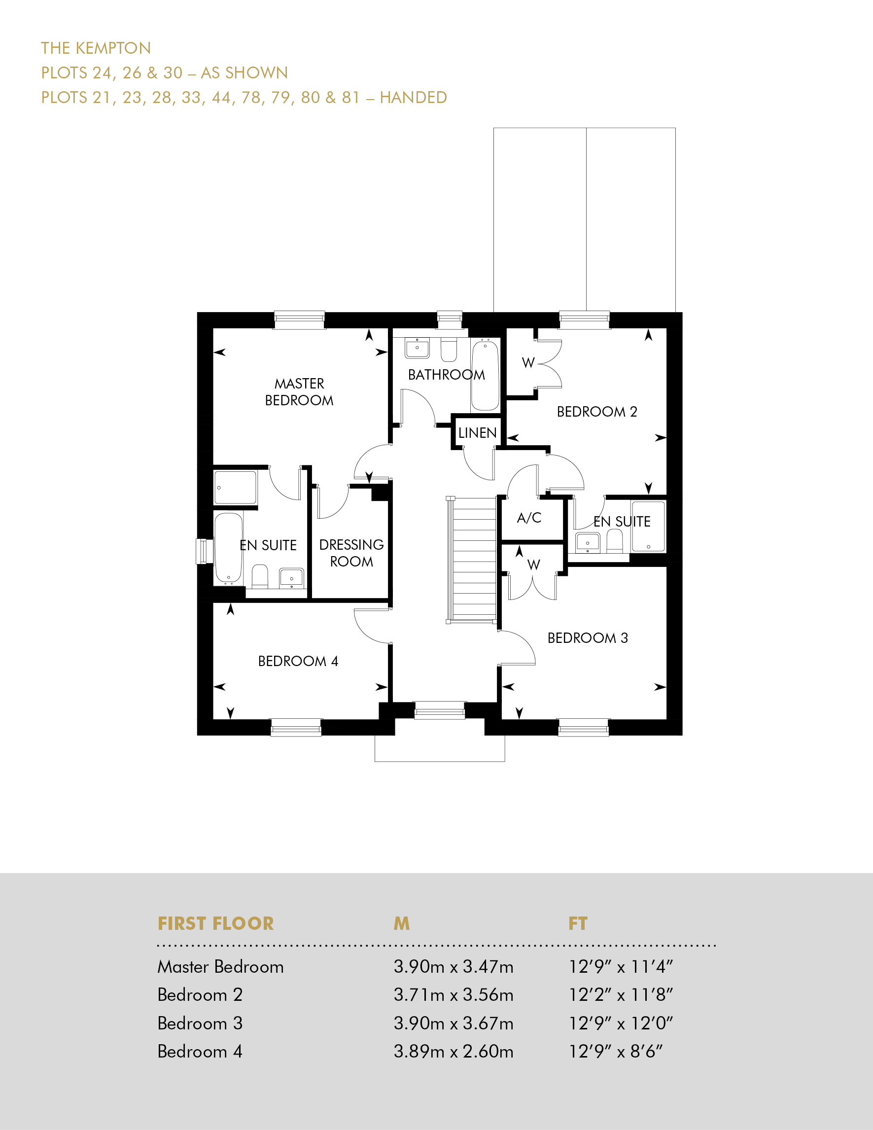 Floorplans For The Coton House Estate, Lutterworth Road, Rugby