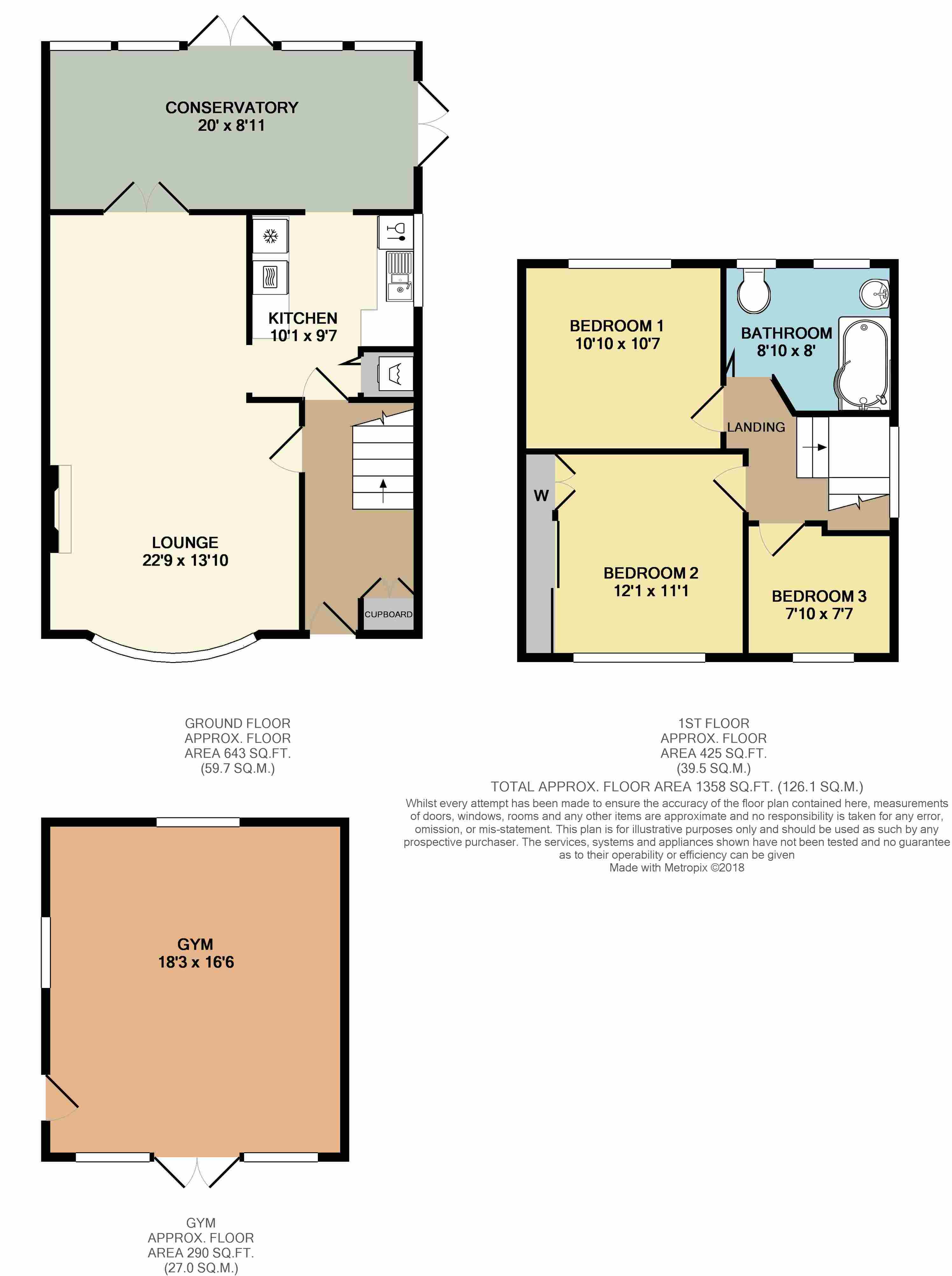 Floorplans For School Lane, Radford Semele, Leamington Spa