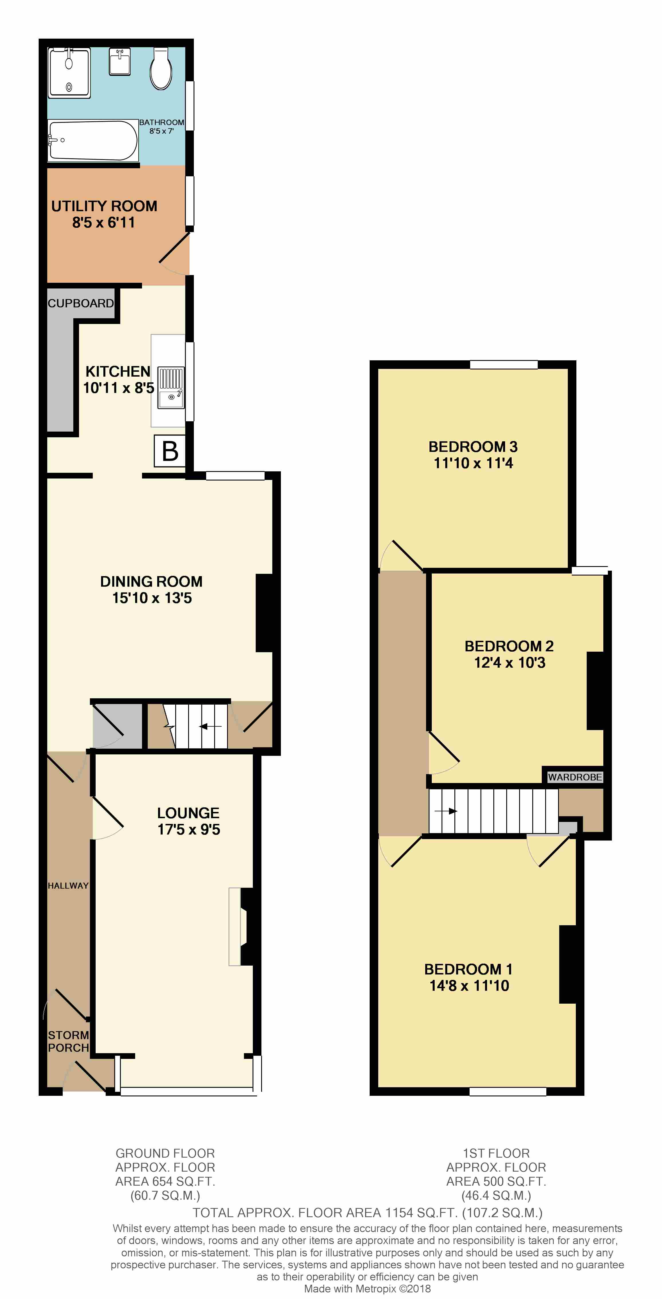 Floorplans For Abbey Street, Rugby