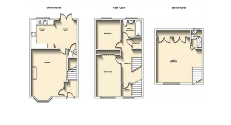 Floorplans For Crackthorne Drive, Rugby