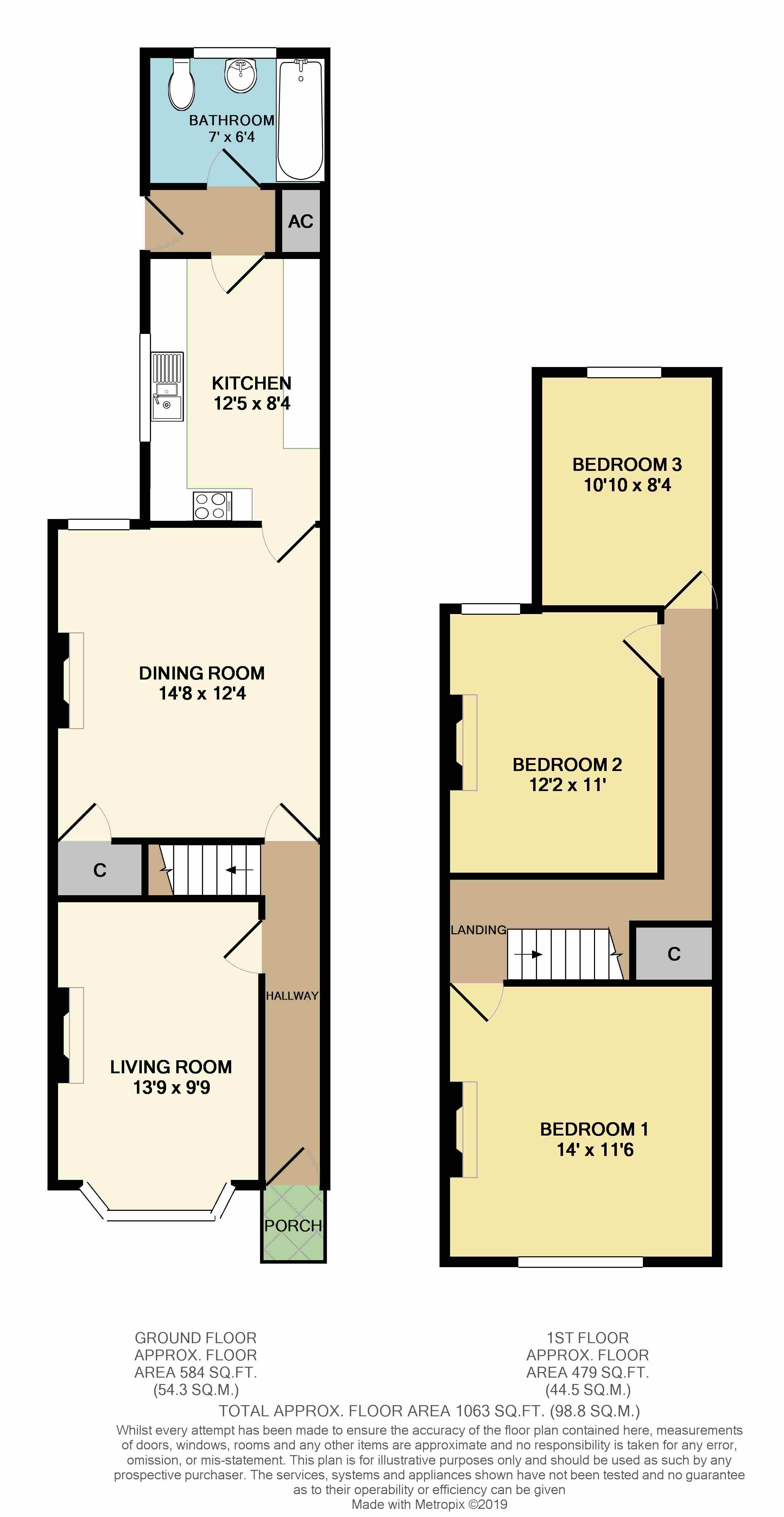 Floorplans For Acacia Grove, Rugby