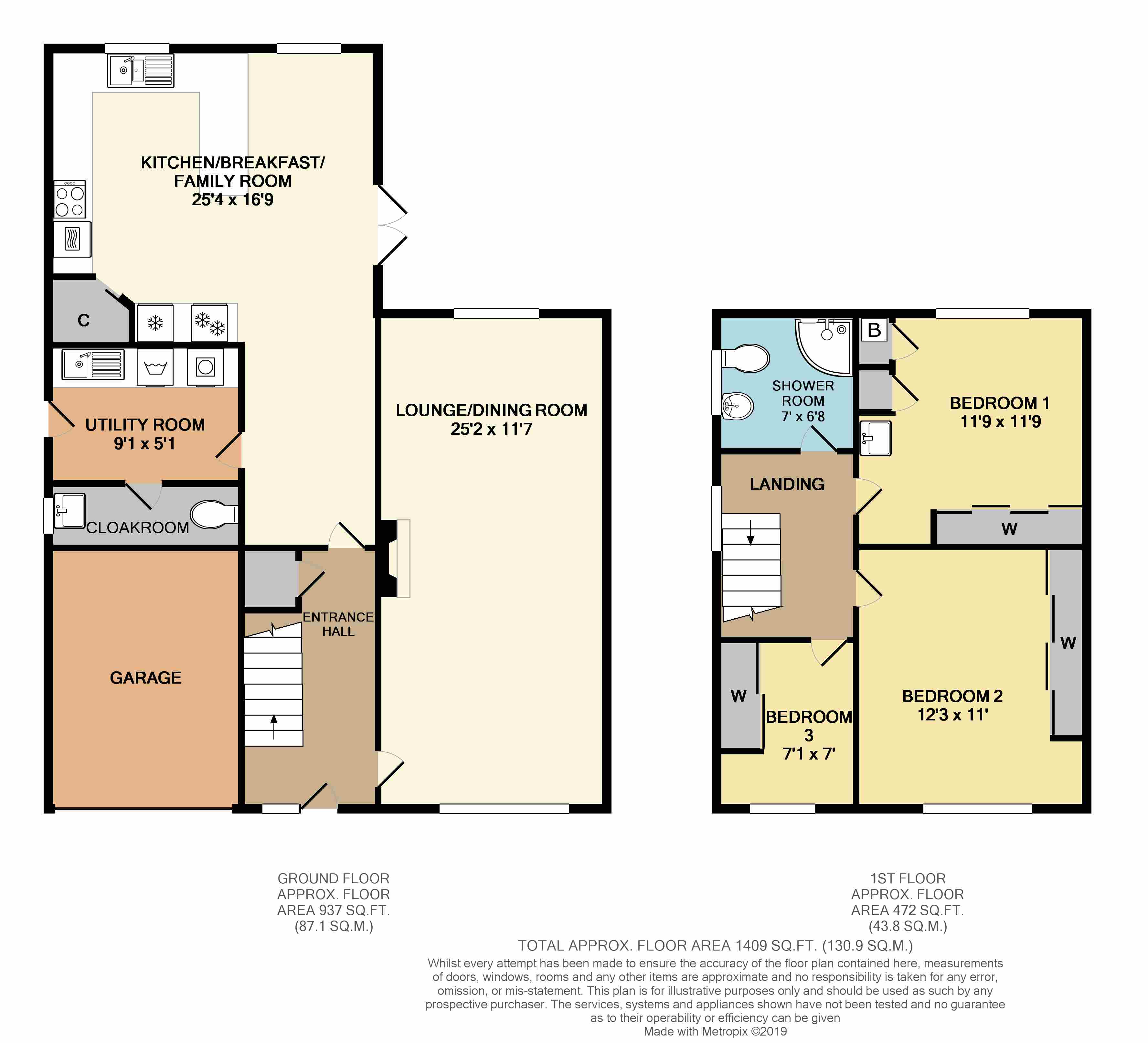 Floorplans For Fleet Crescent, Rugby