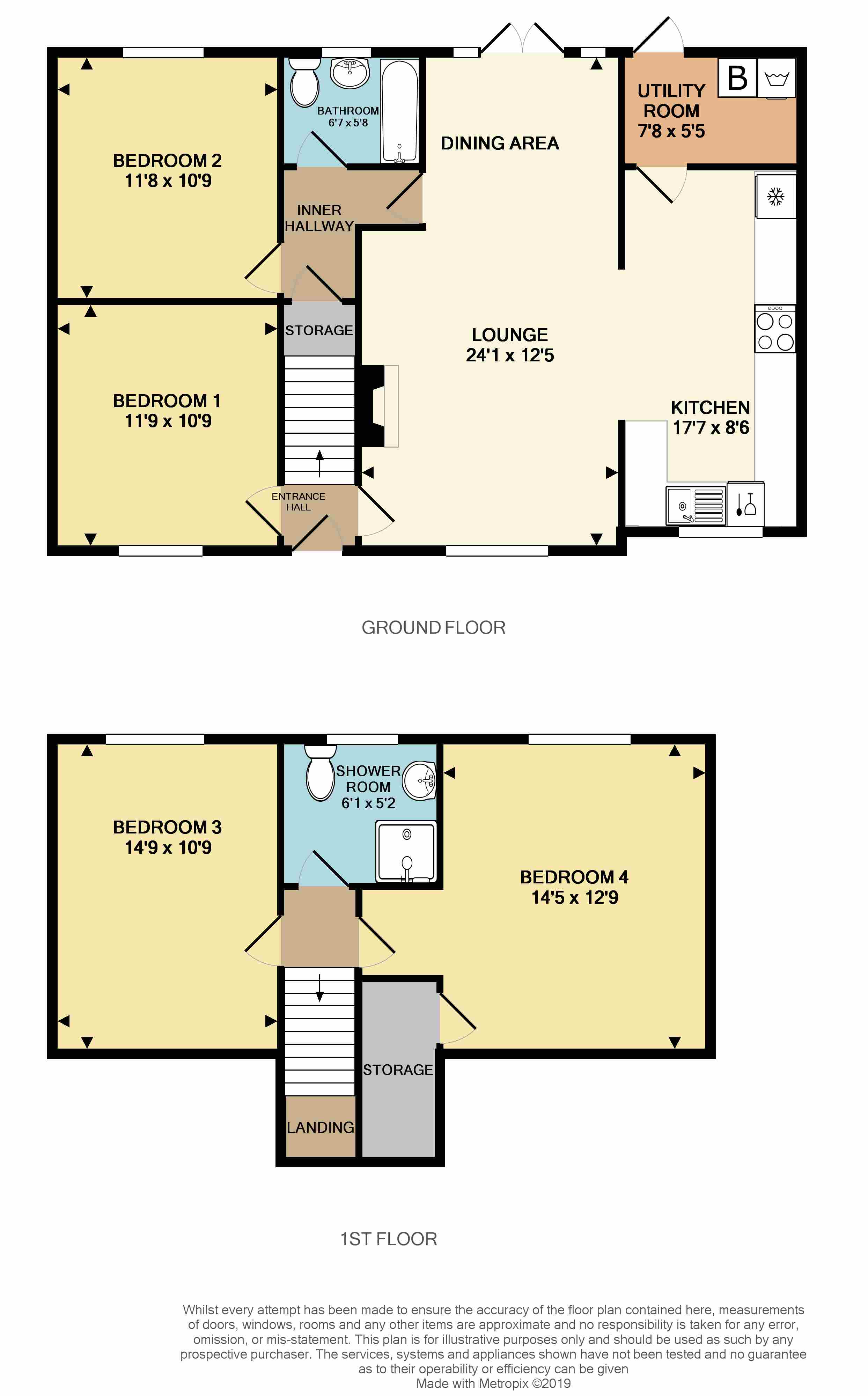 Floorplans For Ashwells Lane, Yelvertoft, Northampton