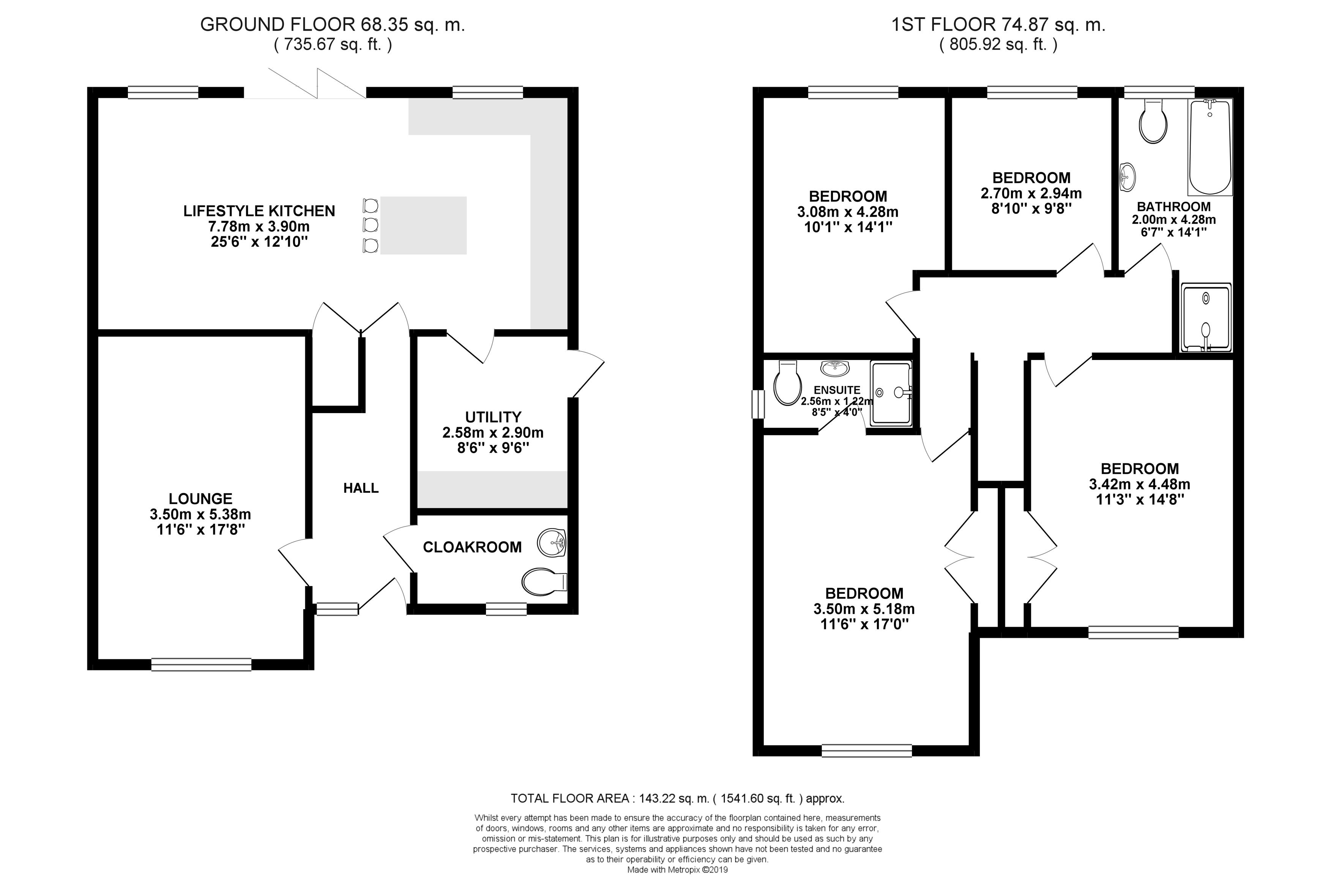 Floorplans For Park Lane, Rugby