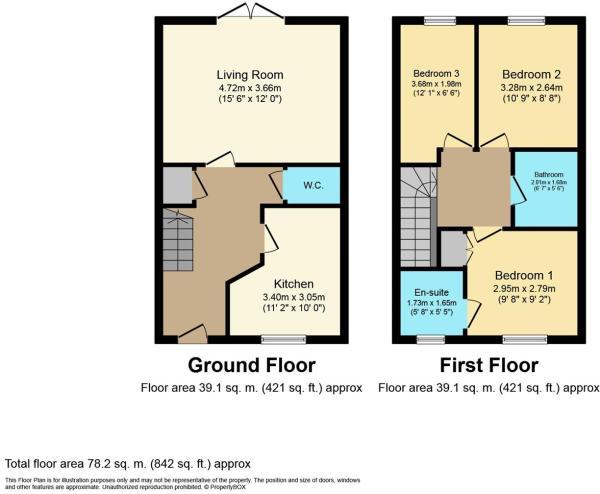 Floorplans For Stretton Close, Rugby