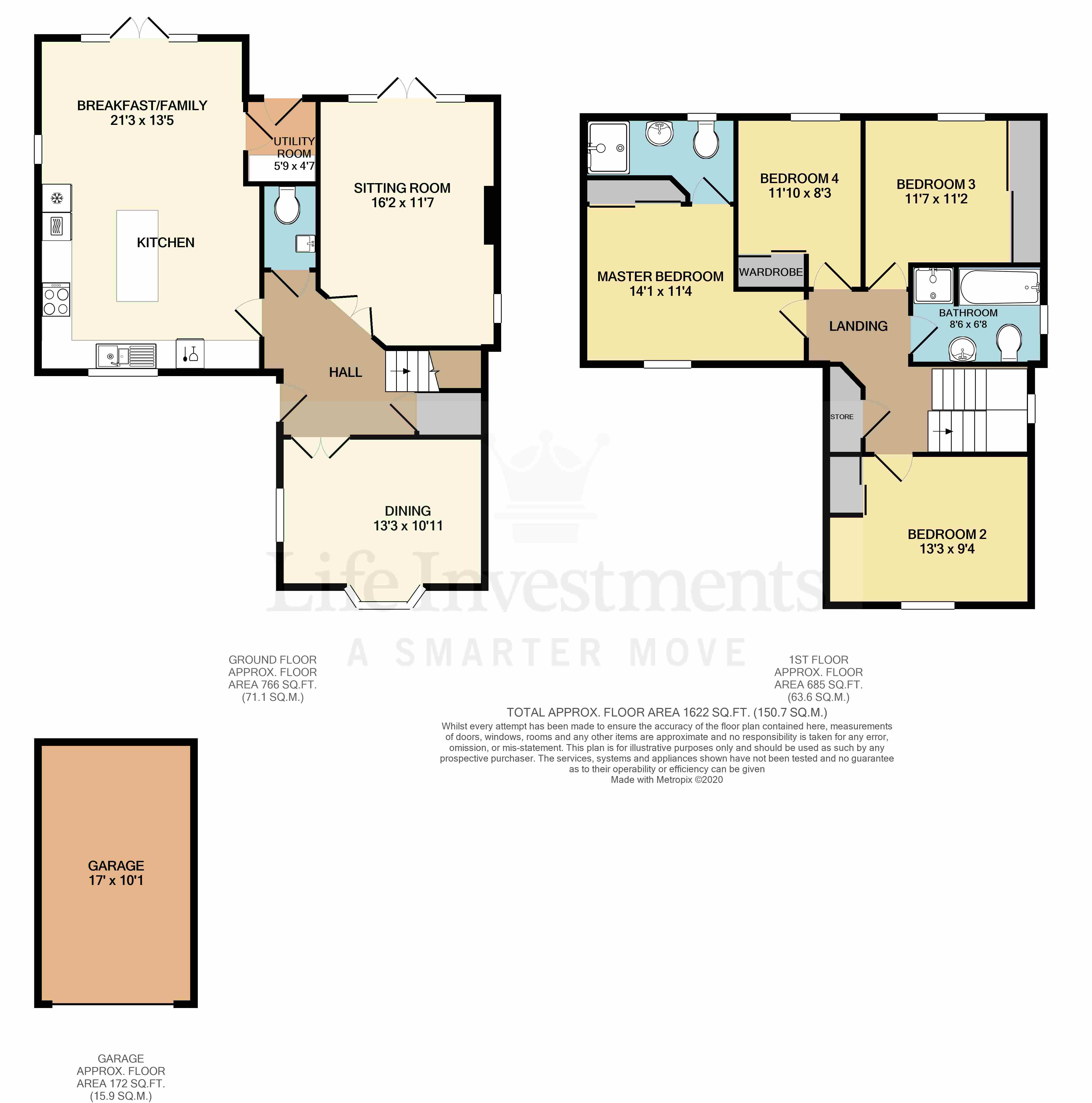 Floorplans For Maxwell Road, Hillmorton, Rugby