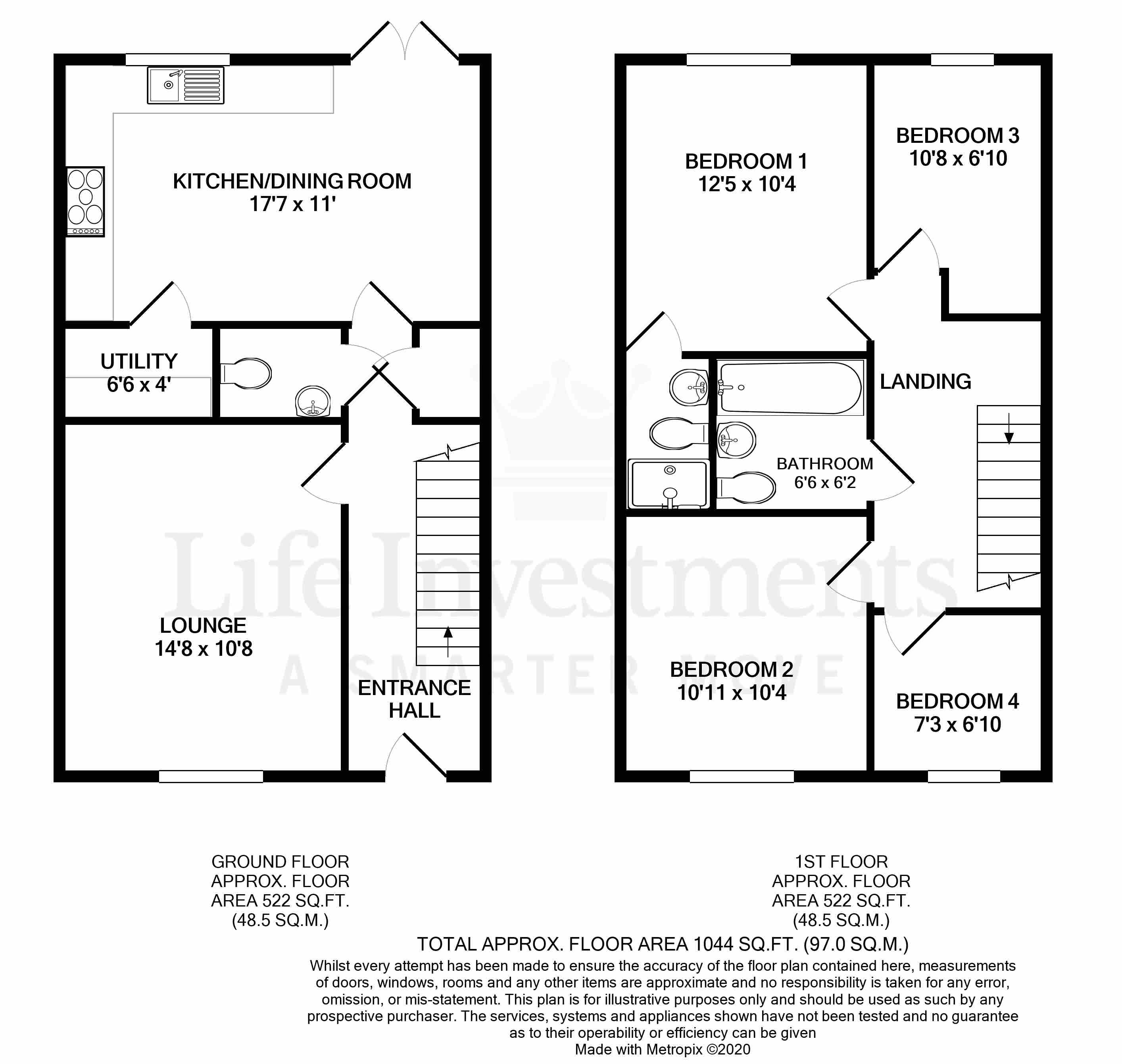 Floorplans For Monck Lane, Rugby