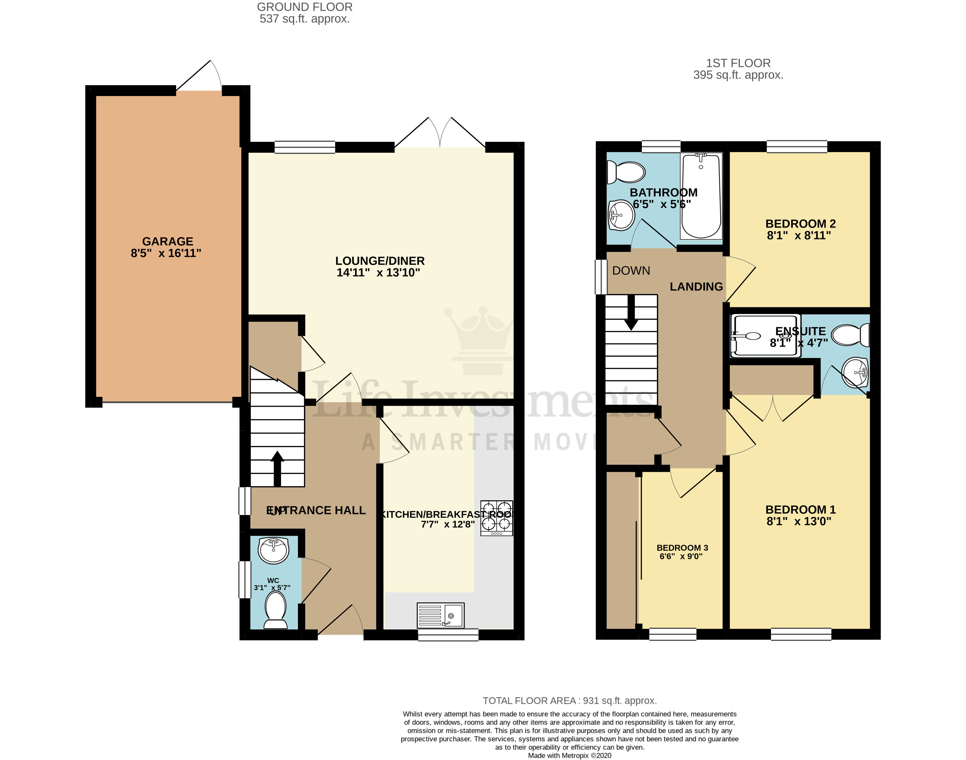 Floorplans For Milton Way, Towcester