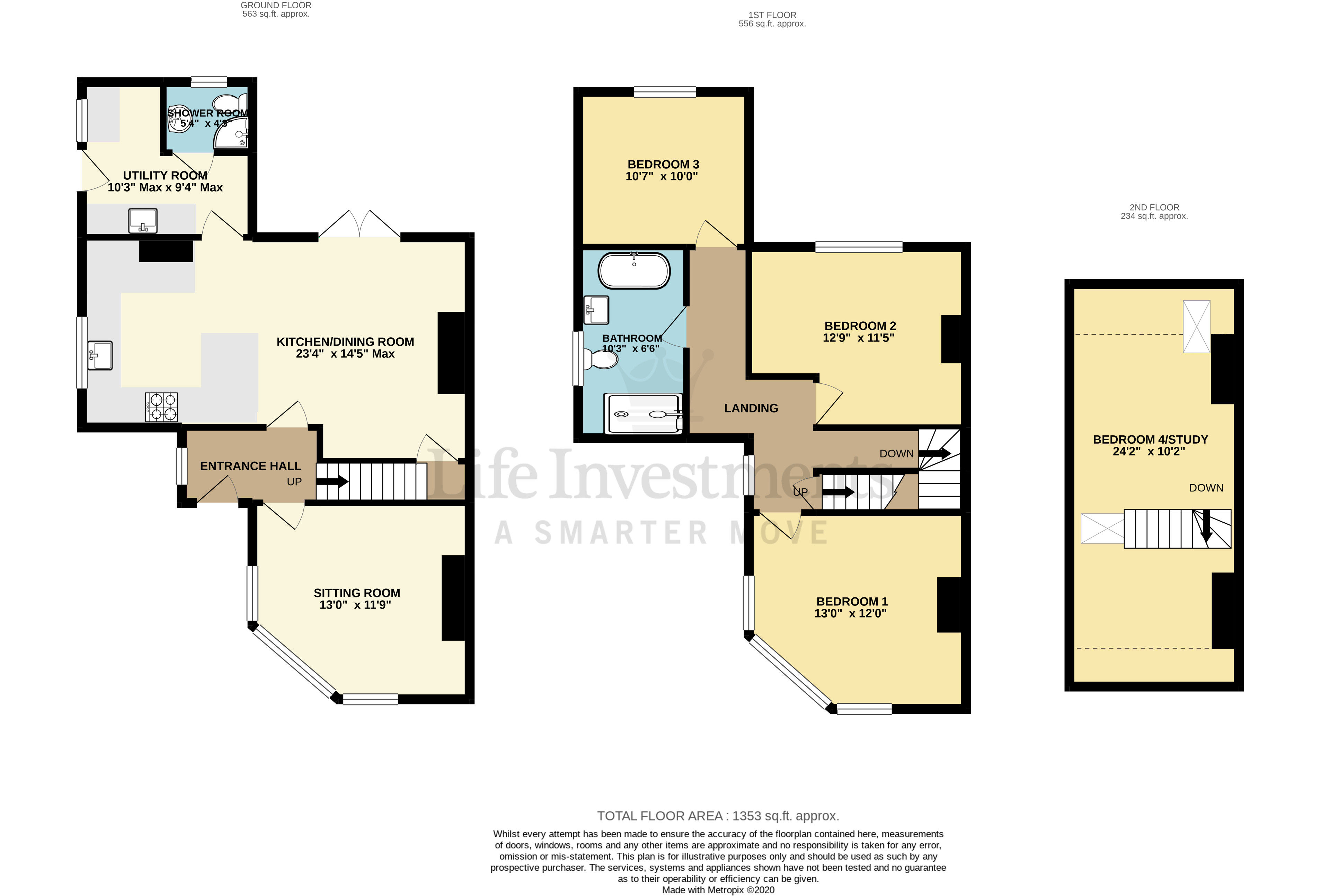 Floorplans For Lancaster Road, Rugby