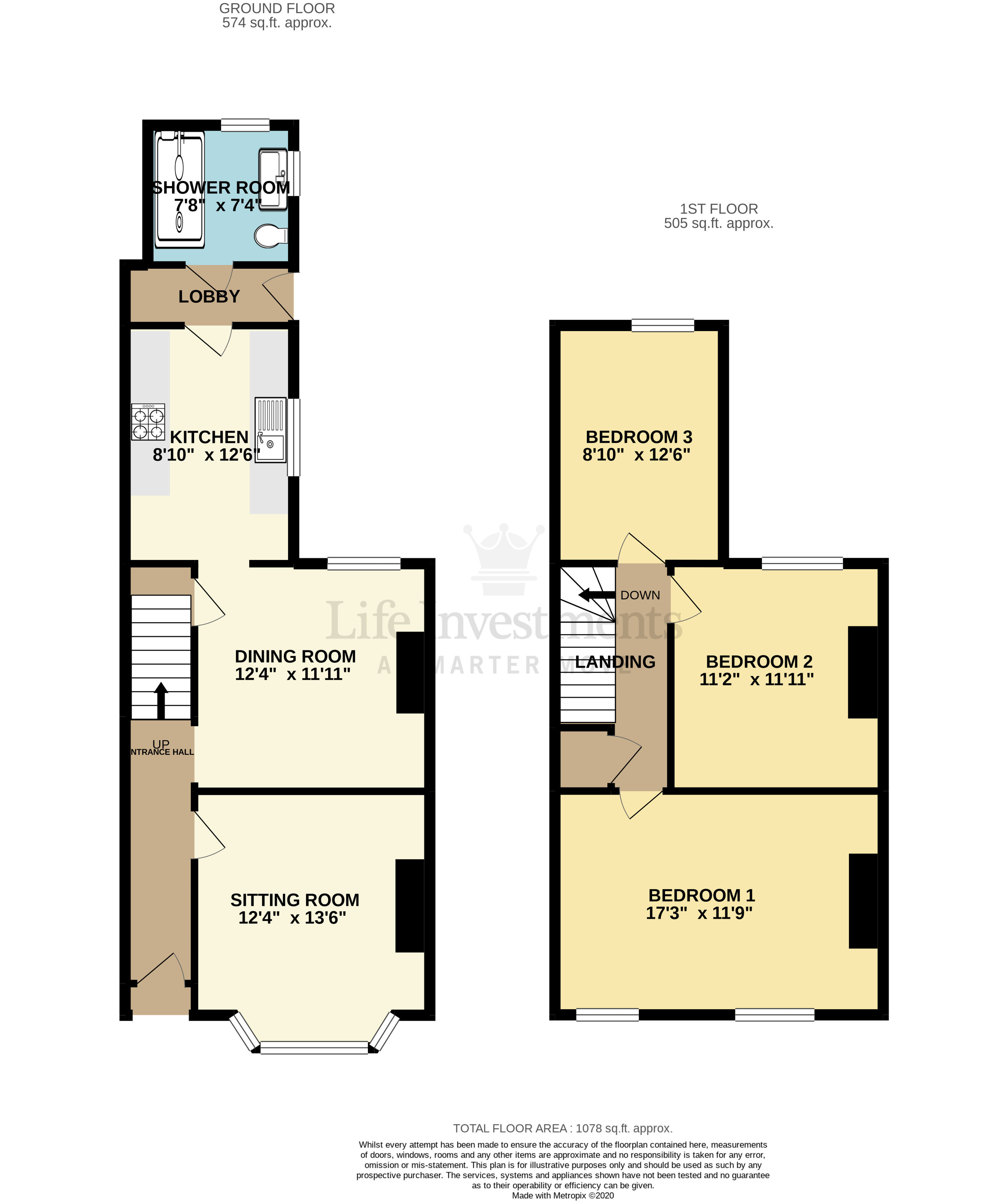 Floorplans For Cambridge Street, Rugby