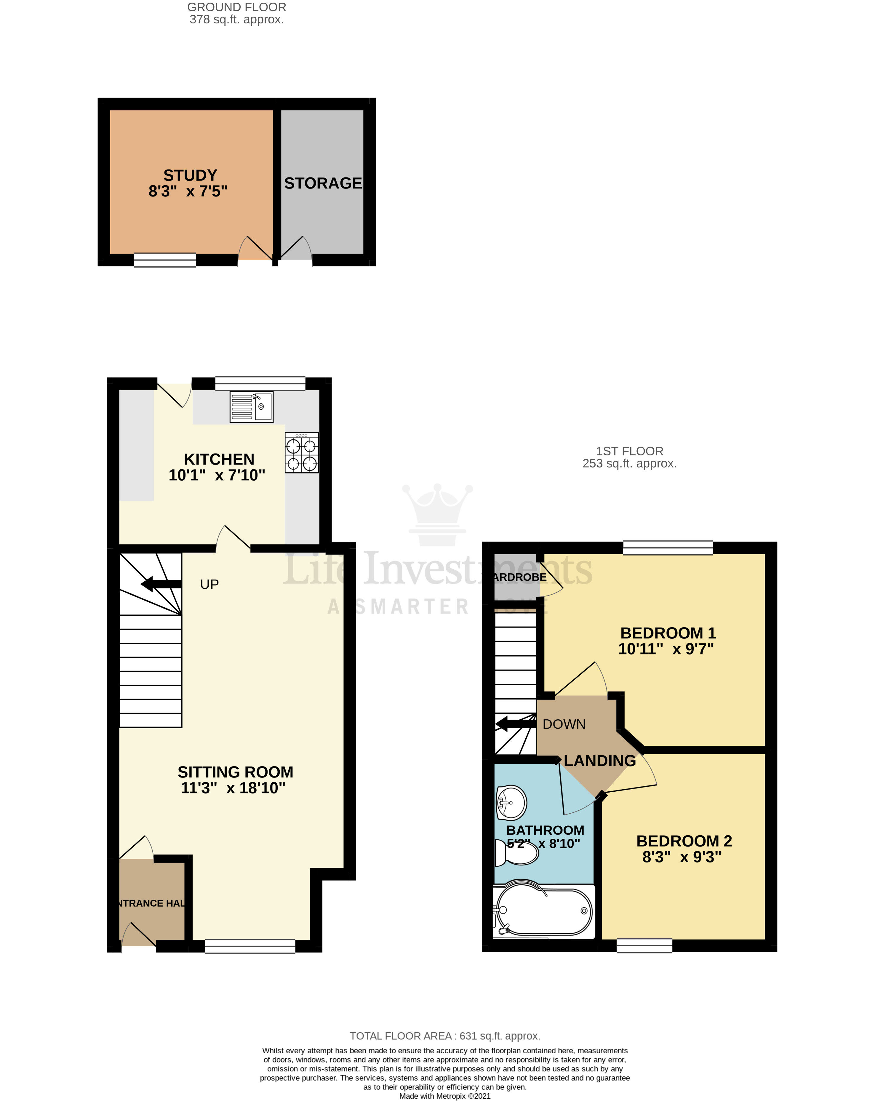 Floorplans For The Terrace, Gawcott, Buckingham