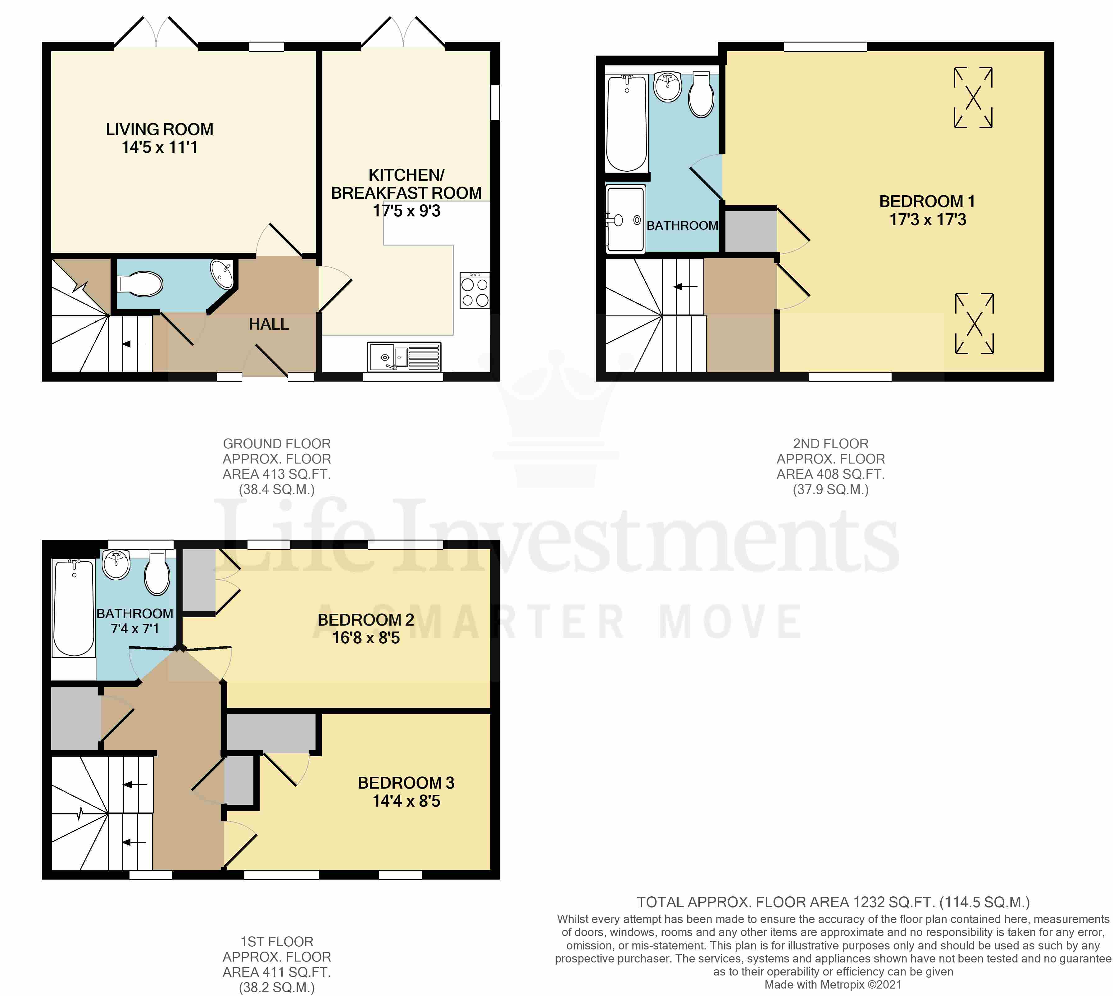 Floorplans For Drummond Road, Cawston, Rugby