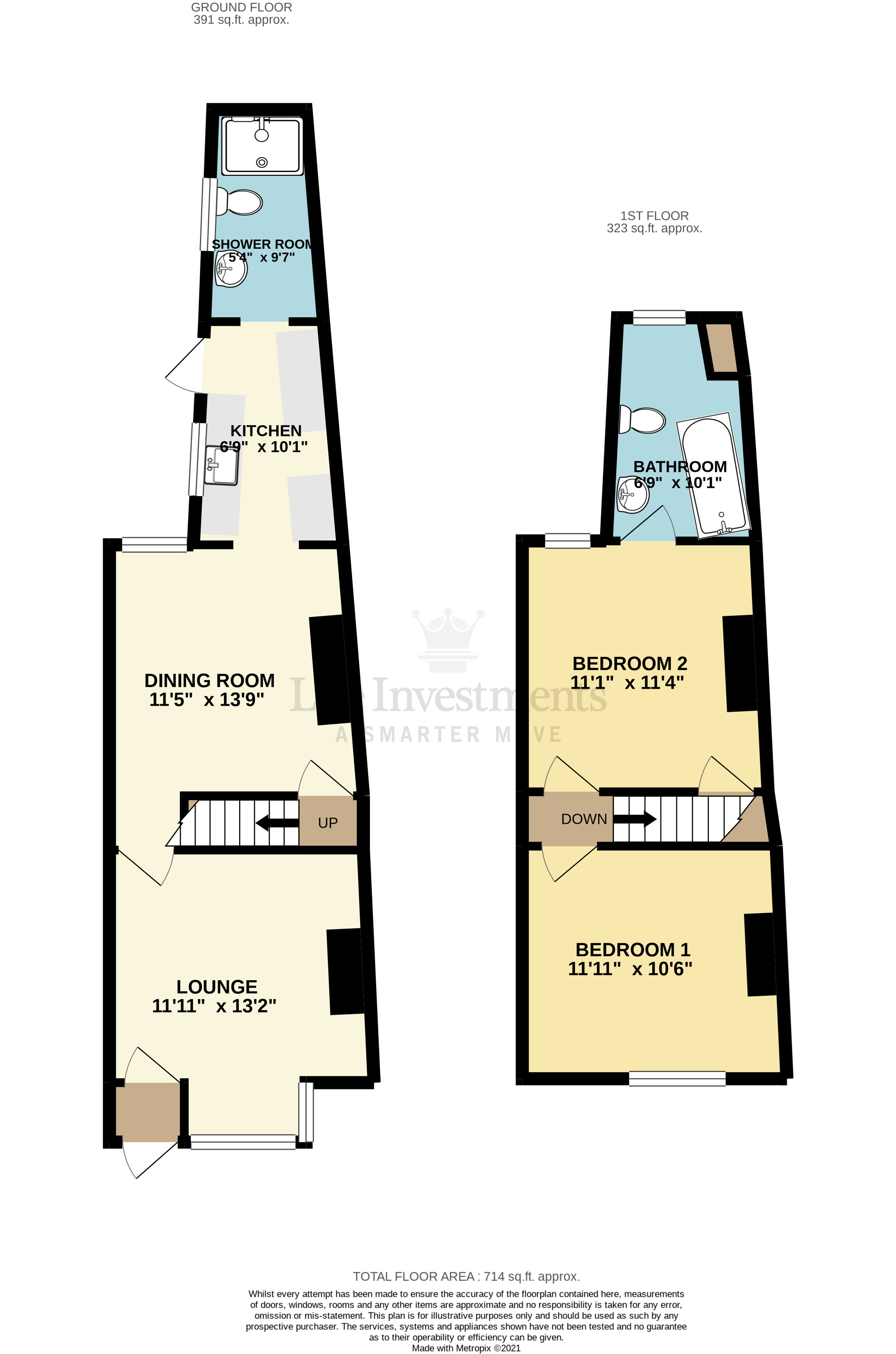 Floorplans For Chester Street, Rugby