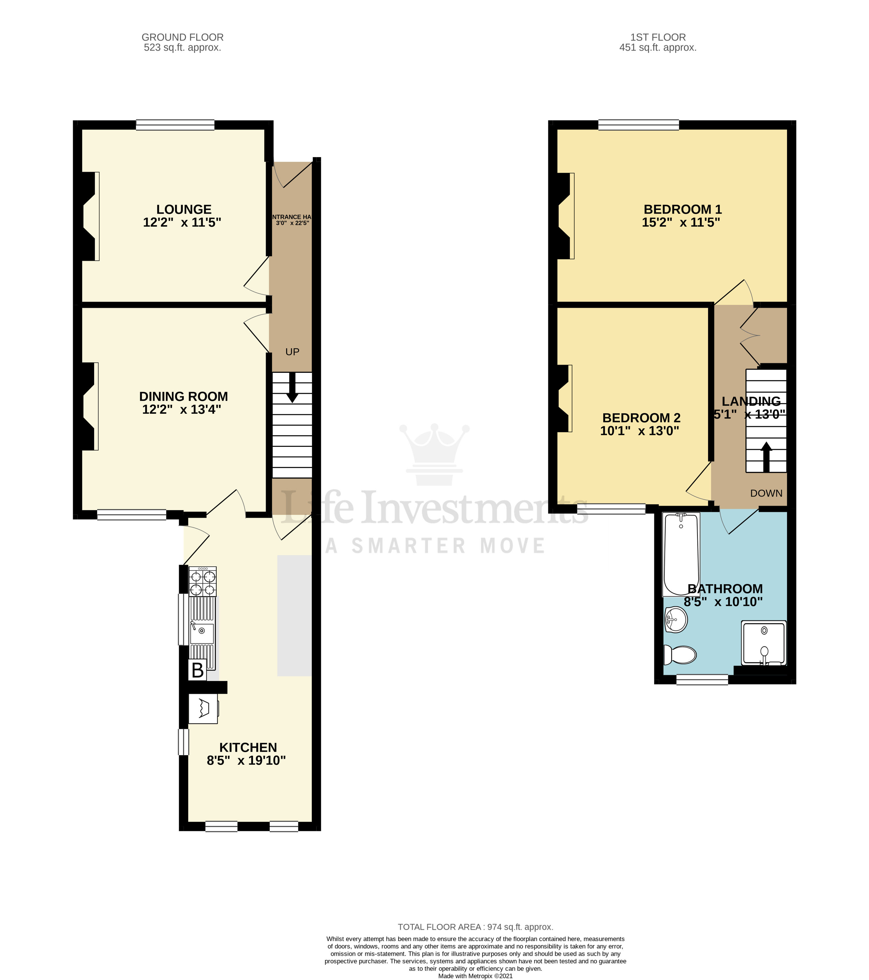 Floorplans For Frederick Street, Rugby