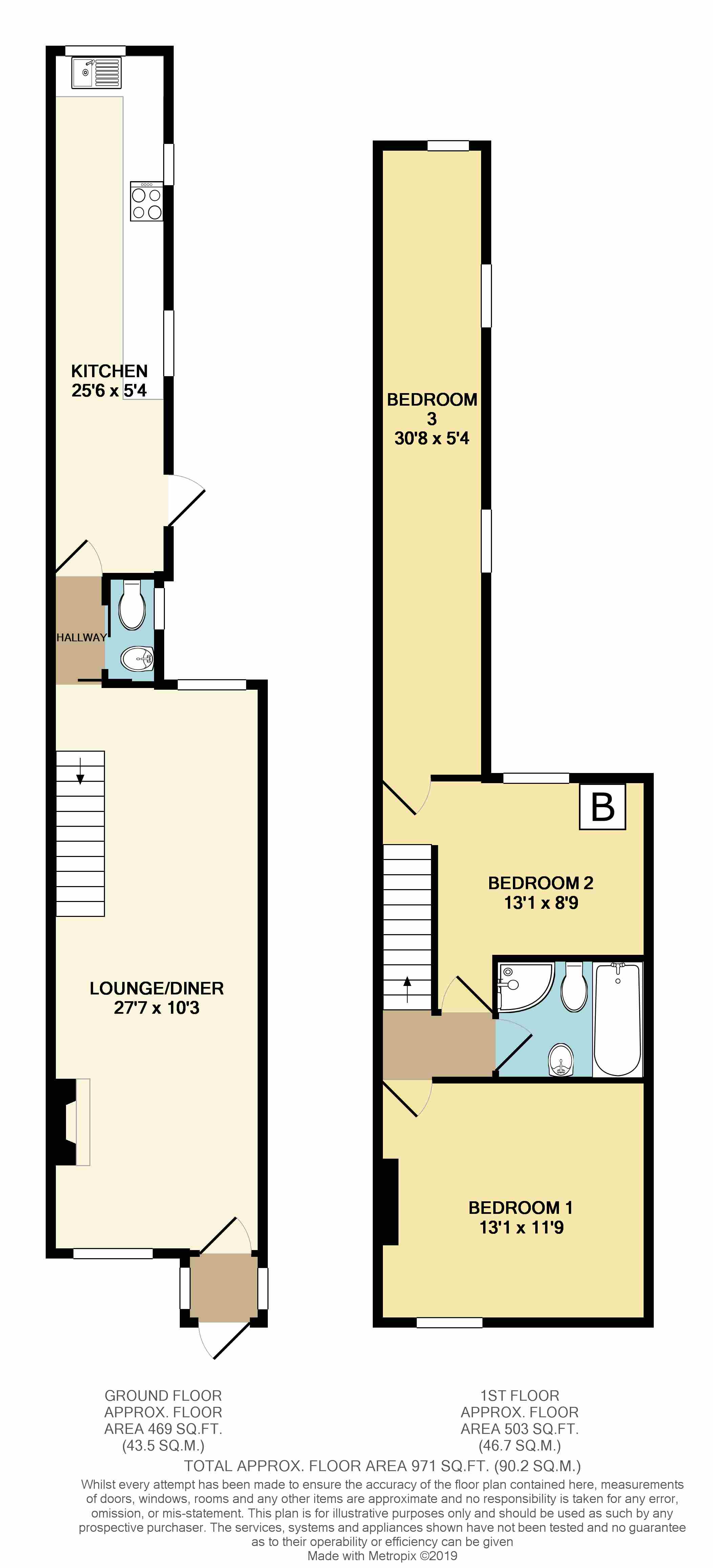 Floorplans For Oxford Street, Rugby