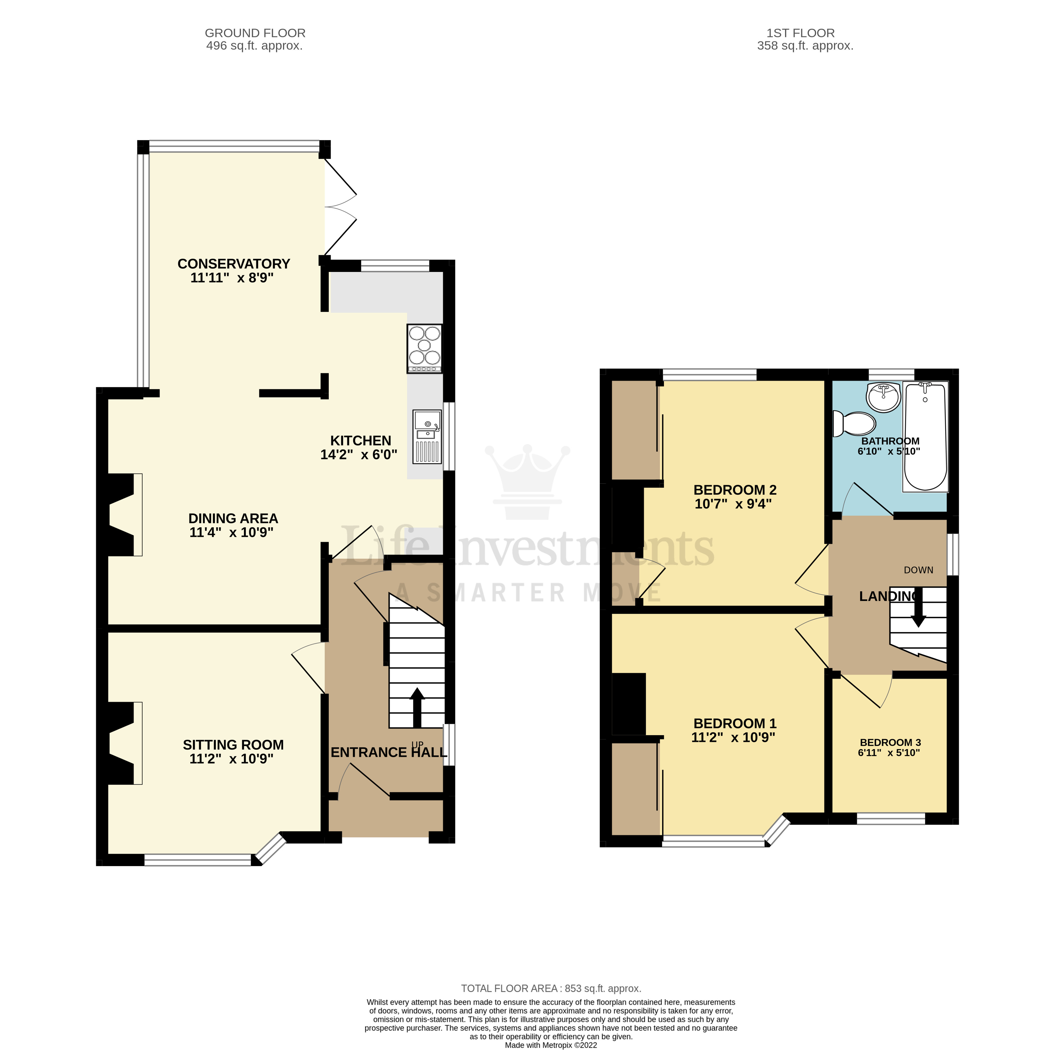 Floorplans For Percival Road, Rugby