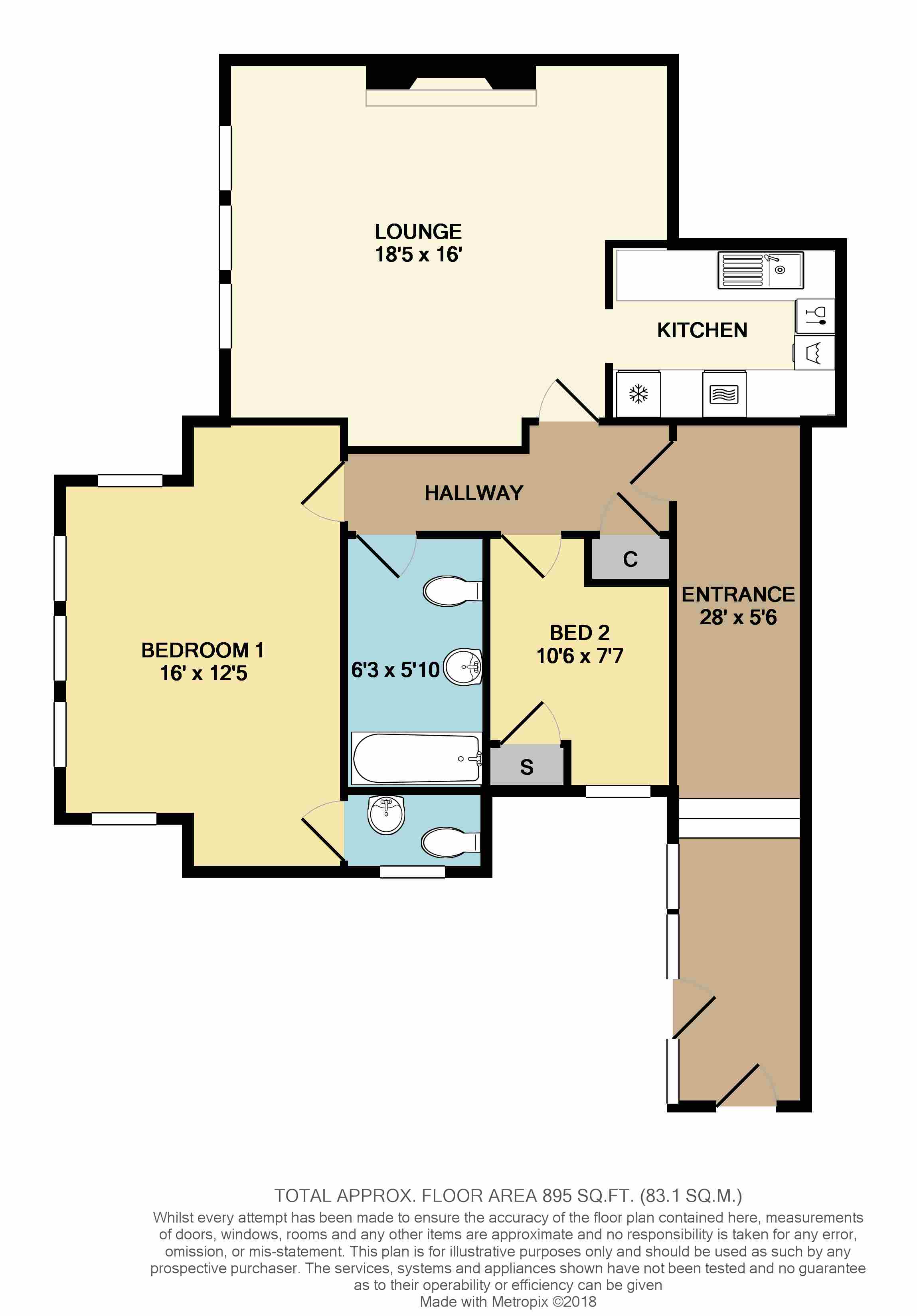 Floorplans For Tuscany House, 34 Warwick Place, Leamington Spa