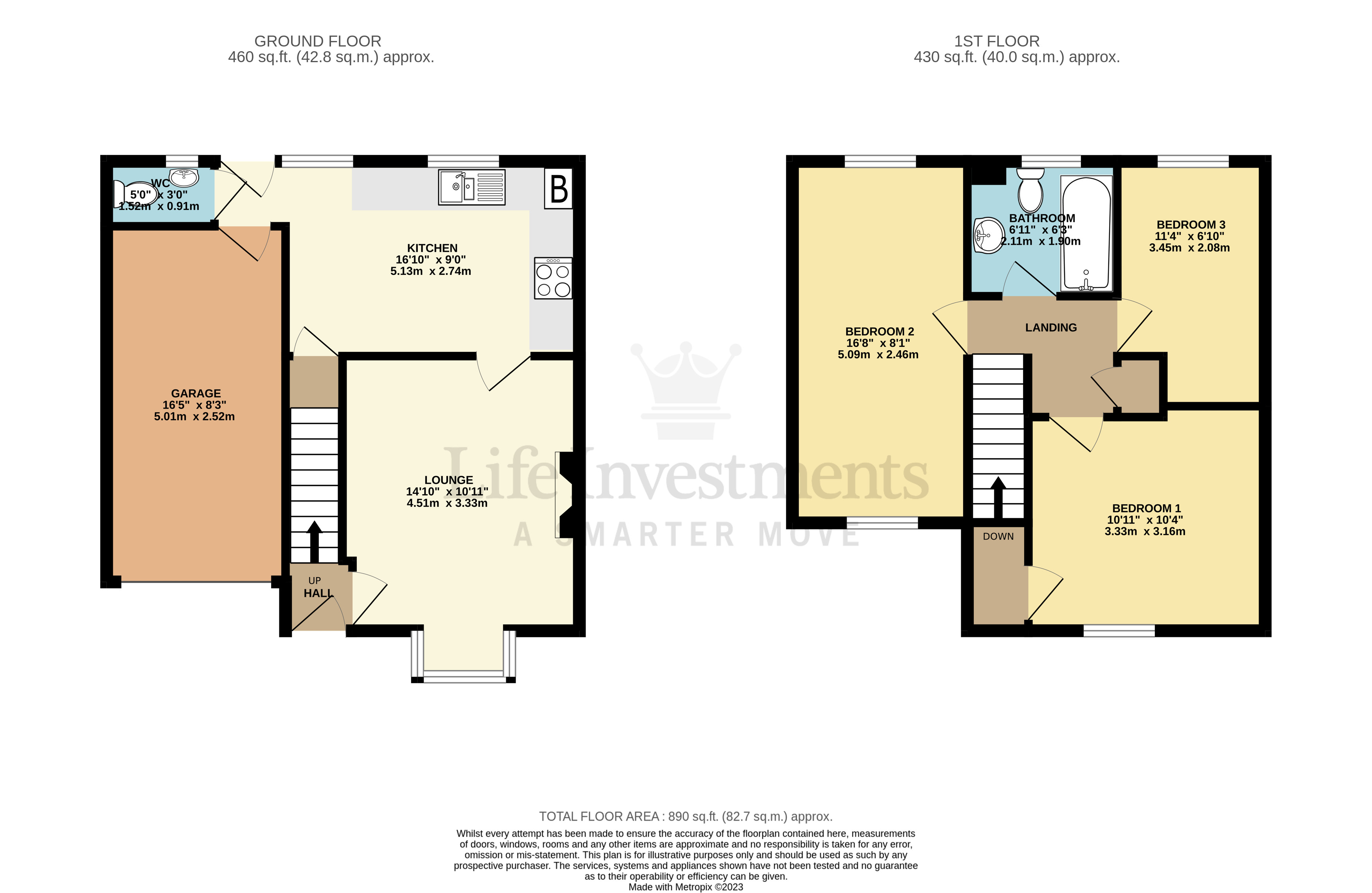 Floorplans For Bronte Close, Rugby