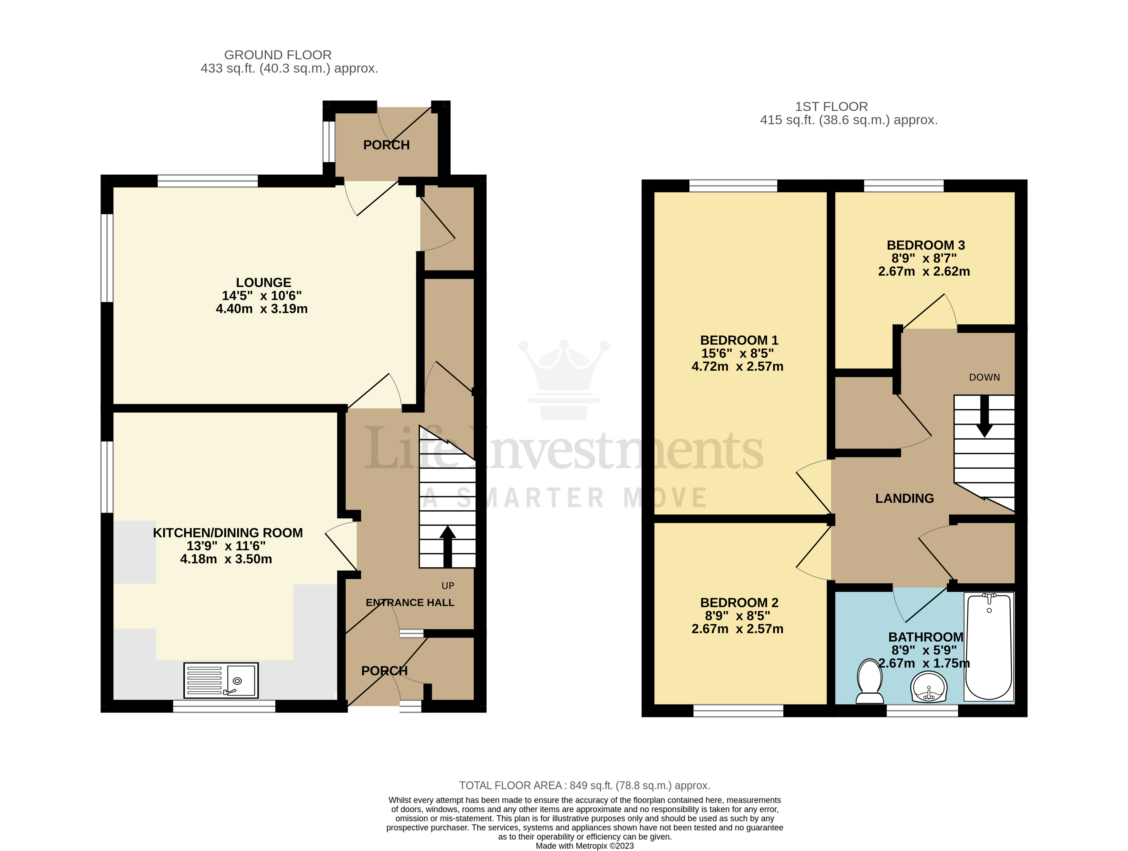 Floorplans For Parnell Close, Rugby