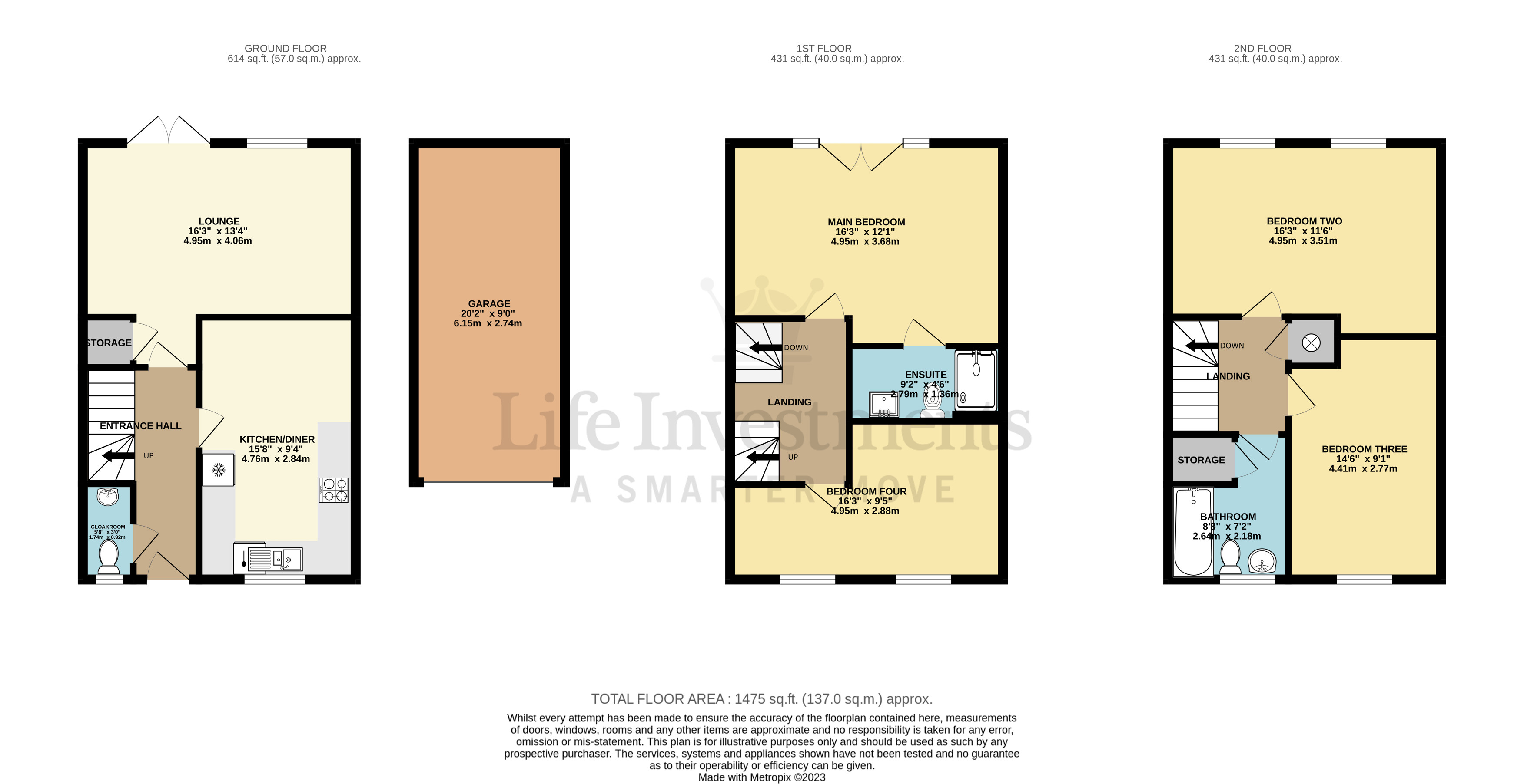 Floorplans For Trussell Way, Cawston, Rugby