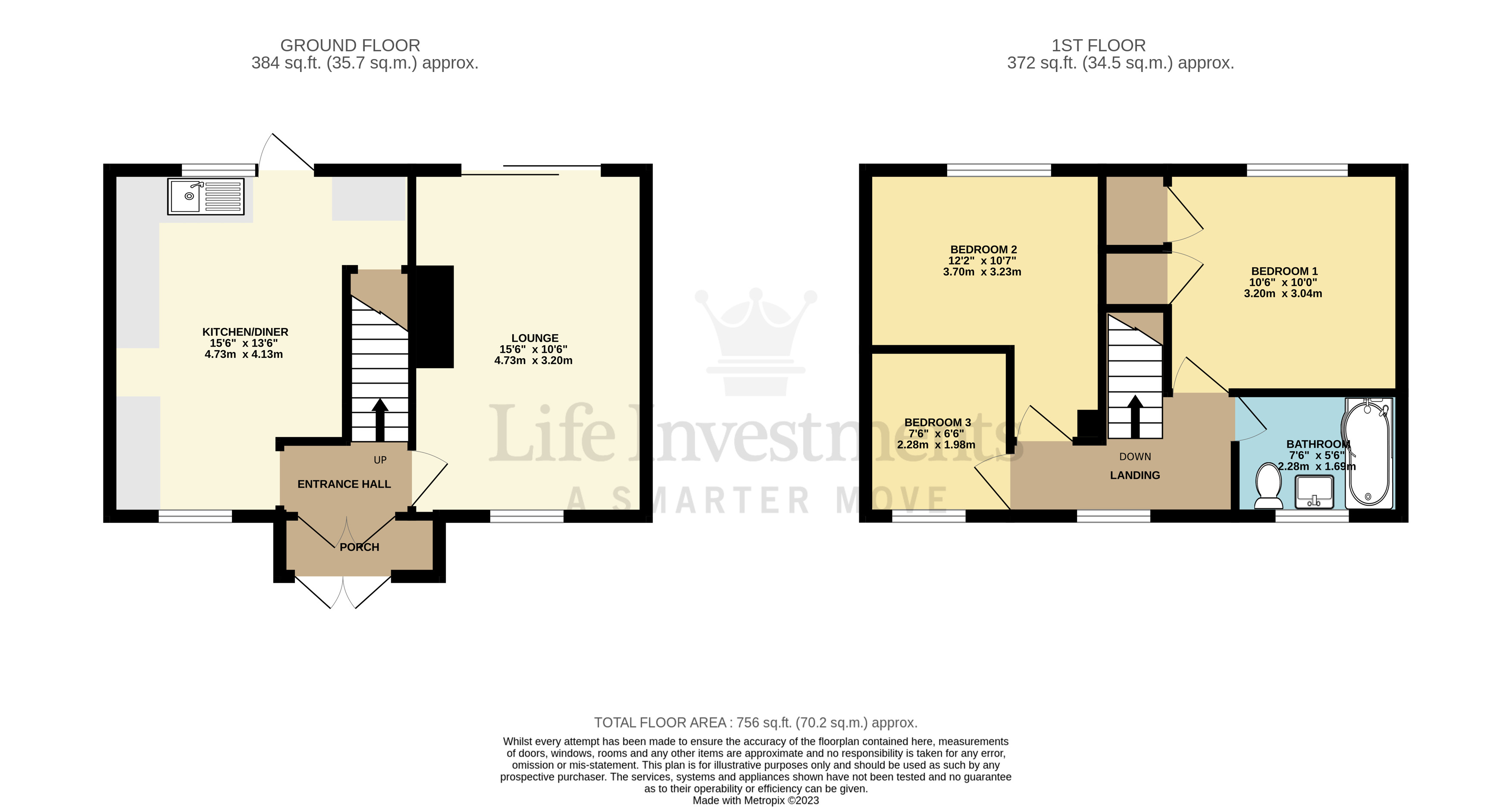 Floorplans For Prentice Close, Long Lawford, Rugby