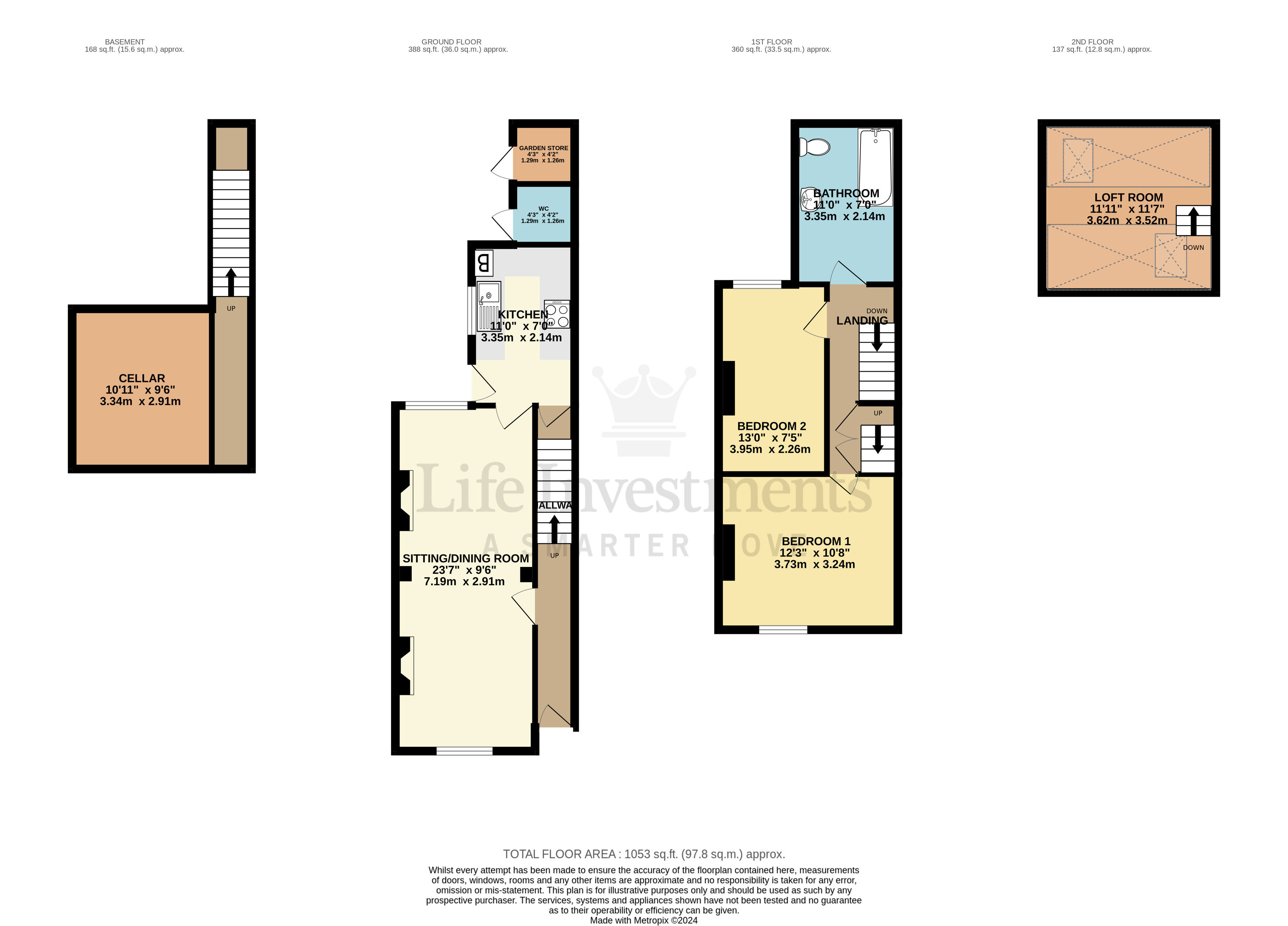 Floorplans For Oxford Street, Rugby