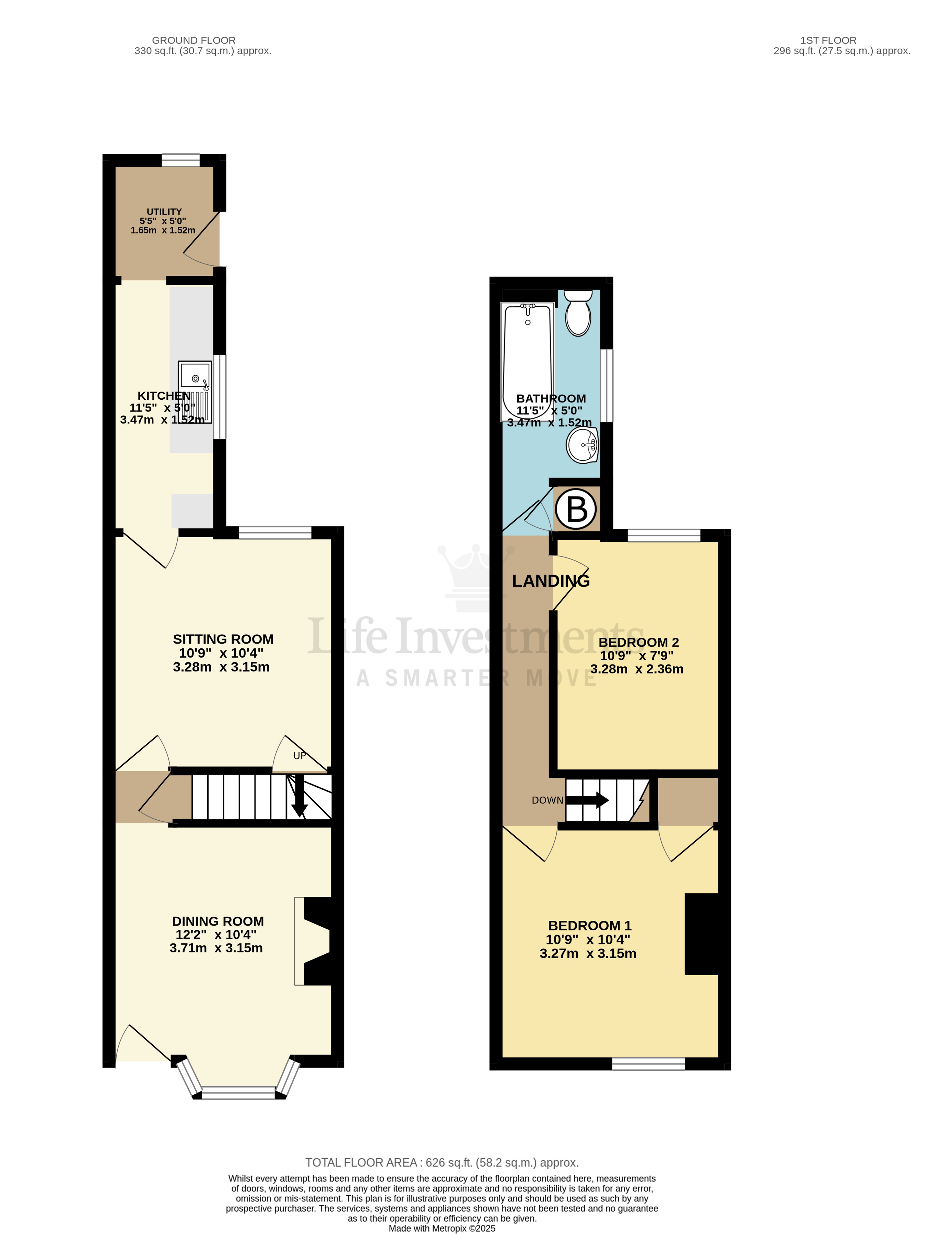 Floorplans For Sandown Road, Rugby