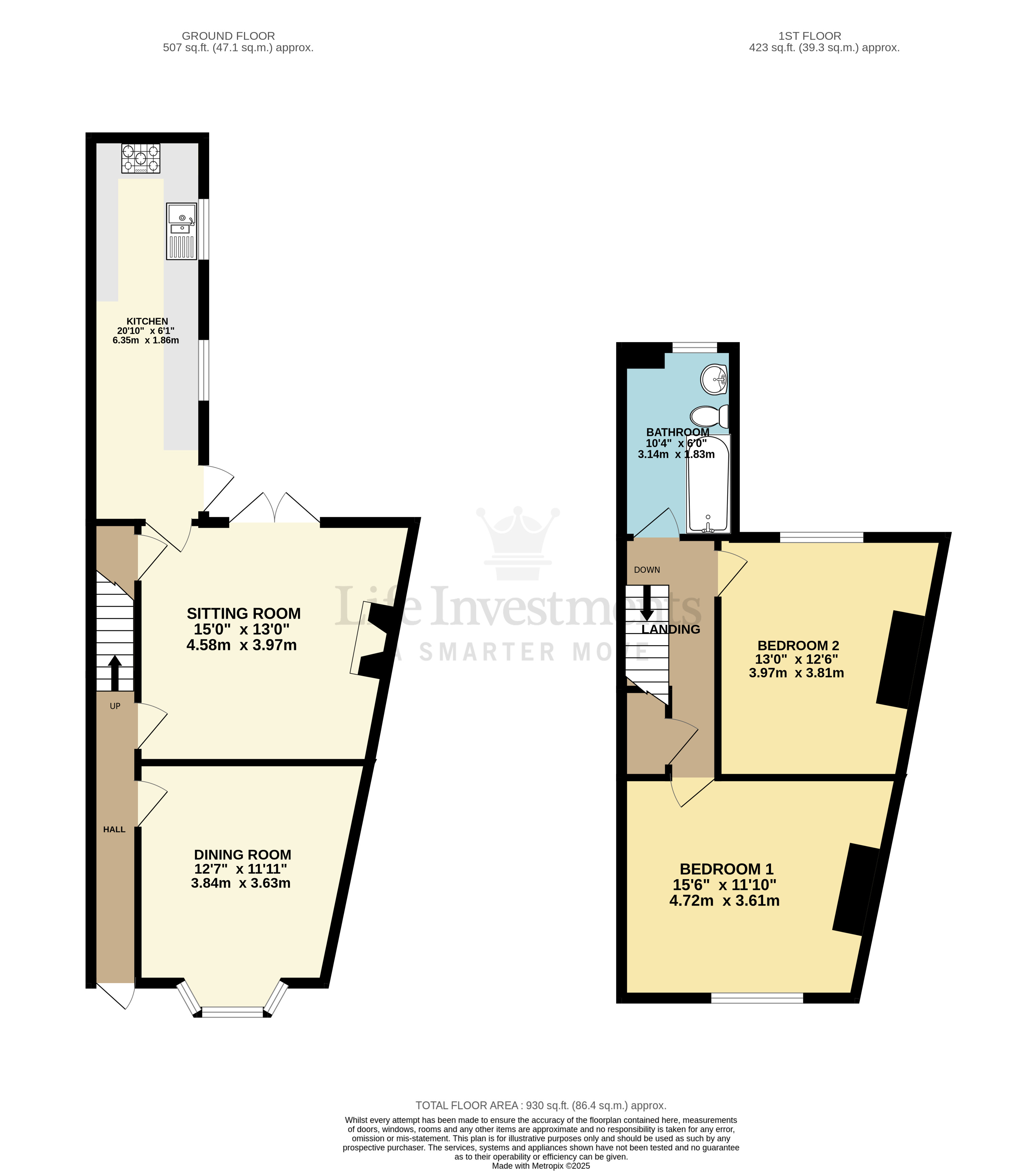 Floorplans For South Street, Rugby