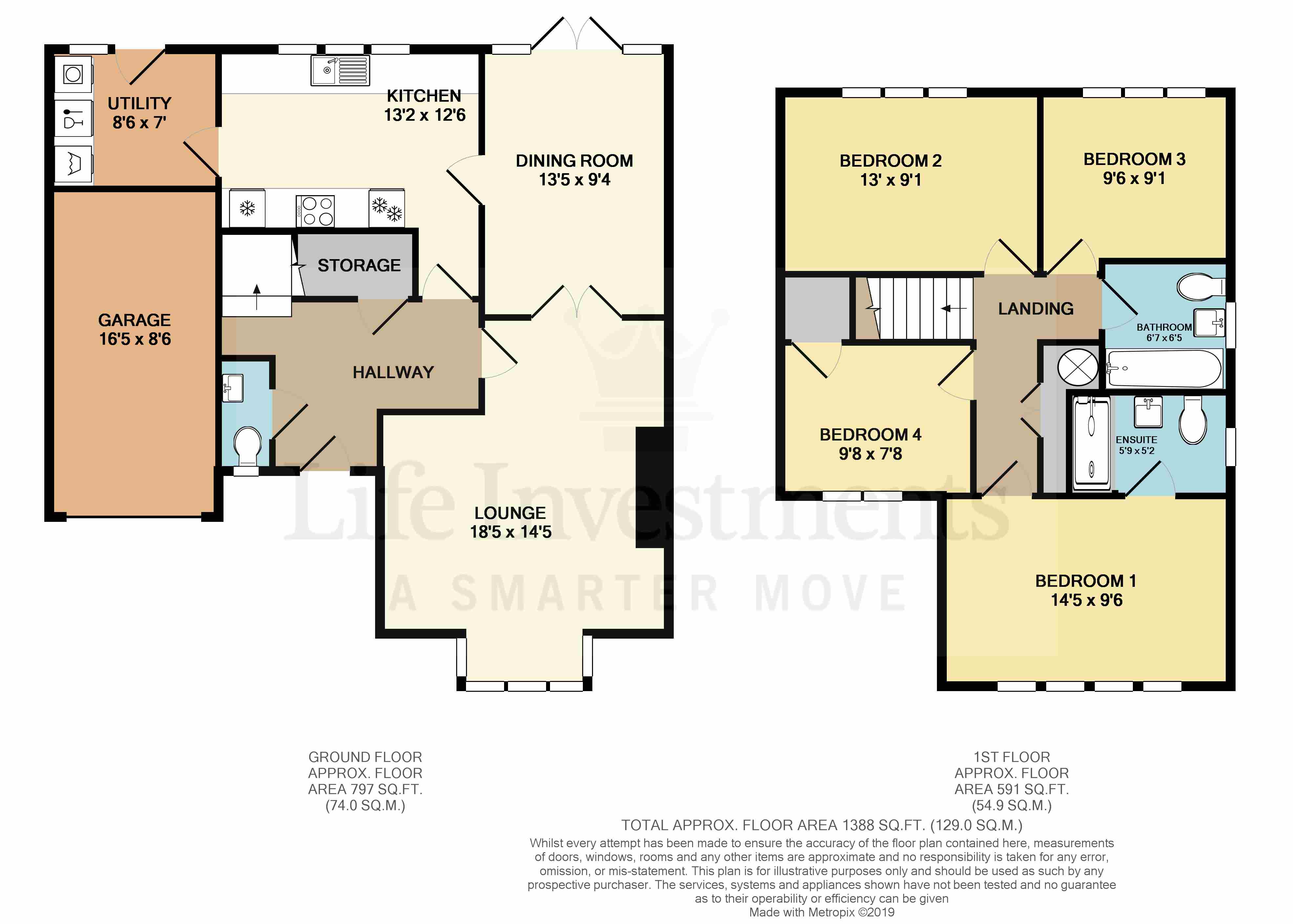 Floorplans For Fellows Way, Hillmorton, Rugby