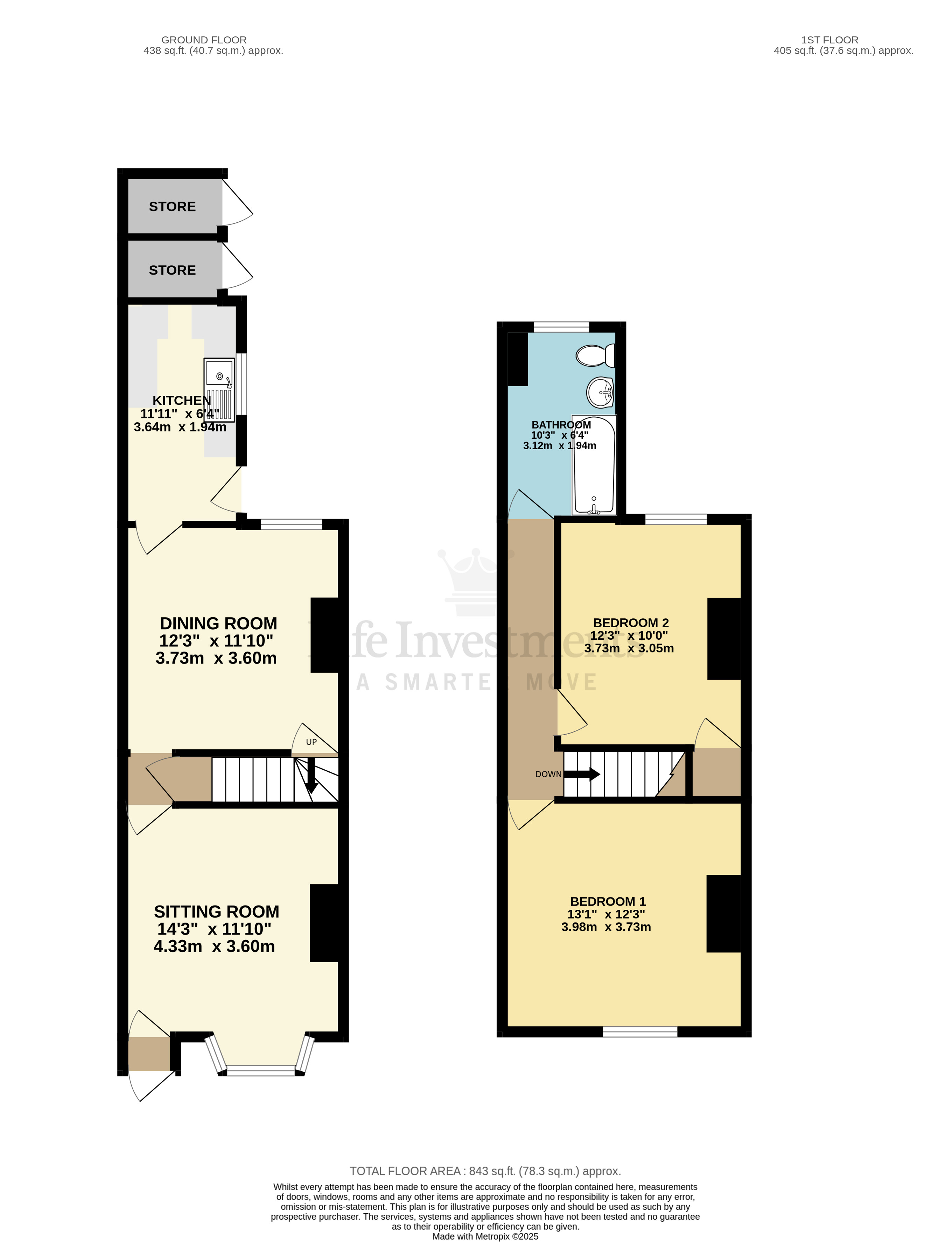 Floorplans For Worcester Street, Rugby