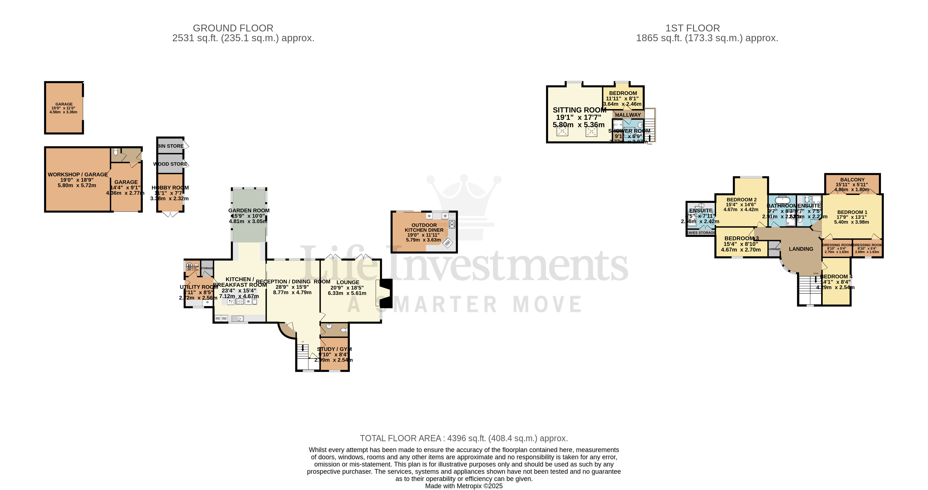 Floorplans For Monks Kirby Lane, Monks Kirby, Rugby