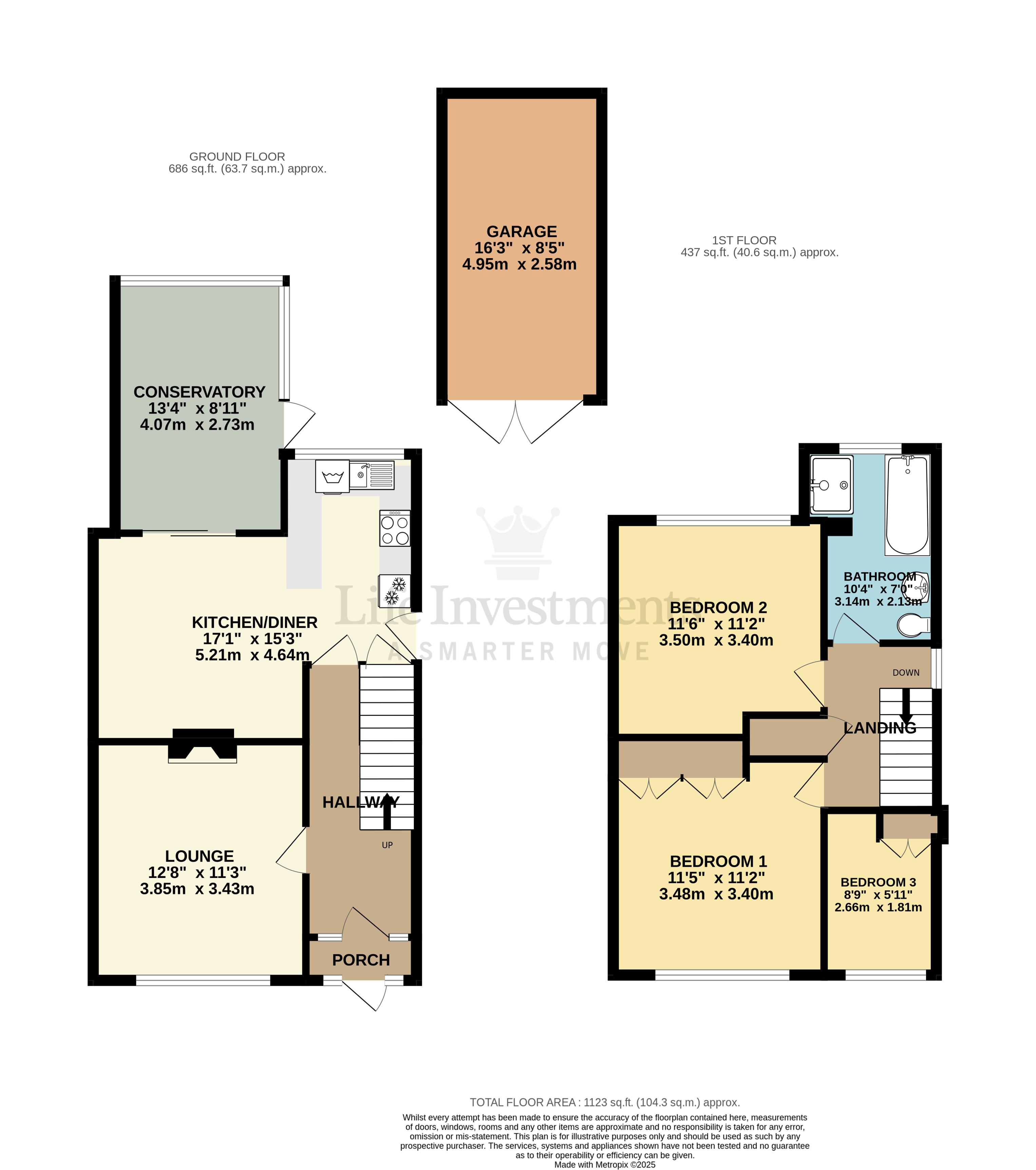 Floorplans For Deane Road, Hillmorton, Rugby