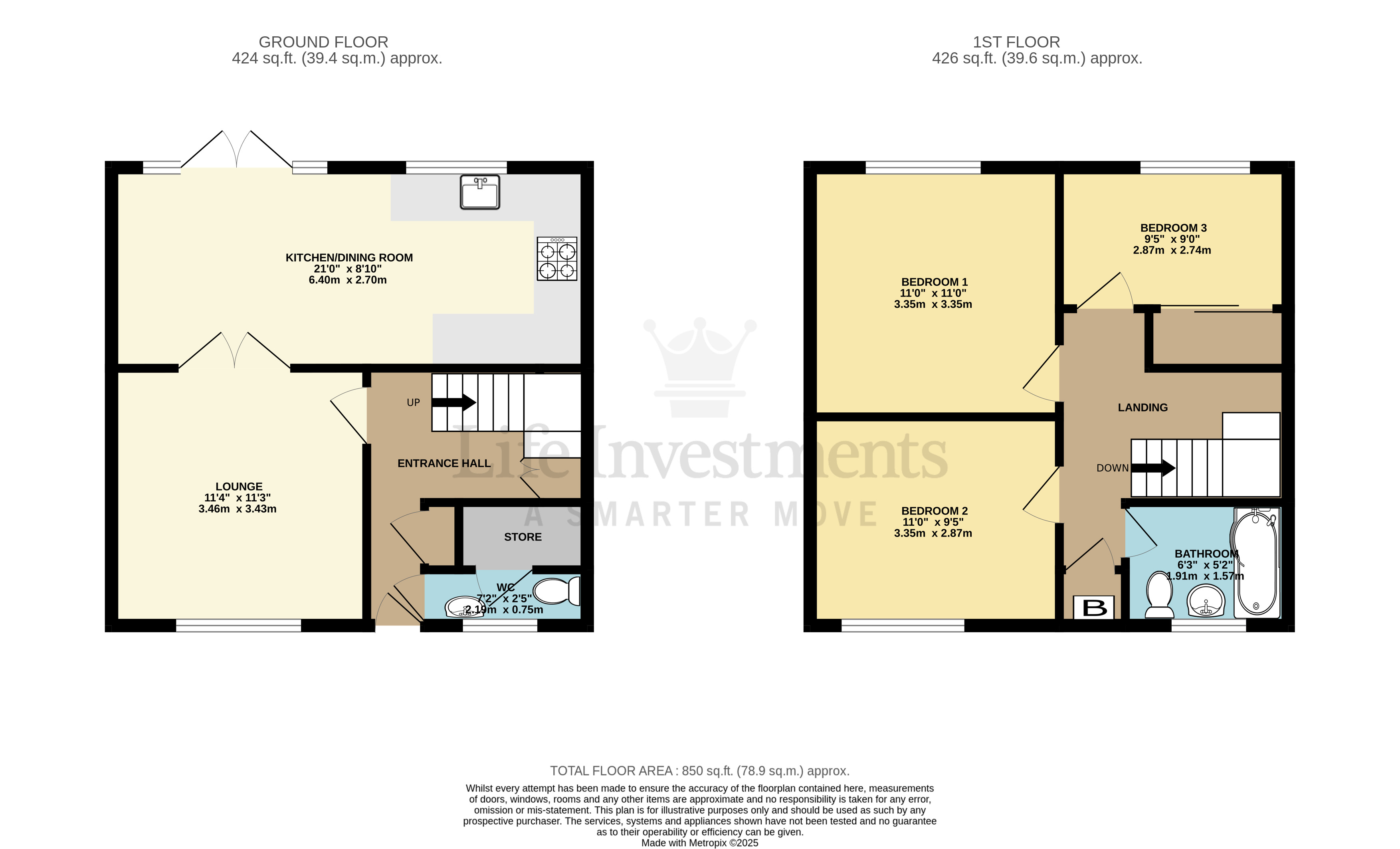 Floorplans For Coniston Close, Rugby