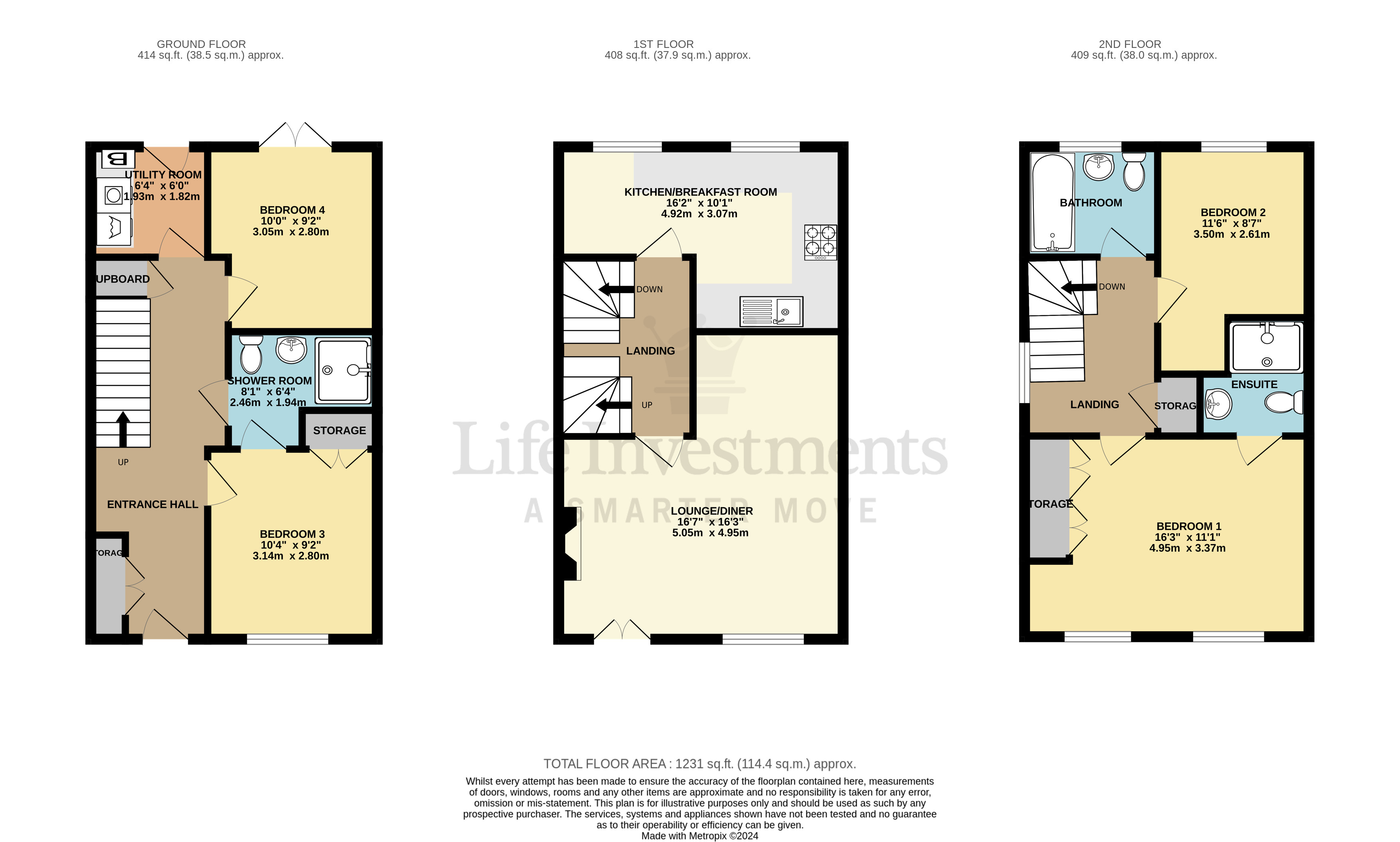 Floorplans For Crackthorne Drive, Rugby