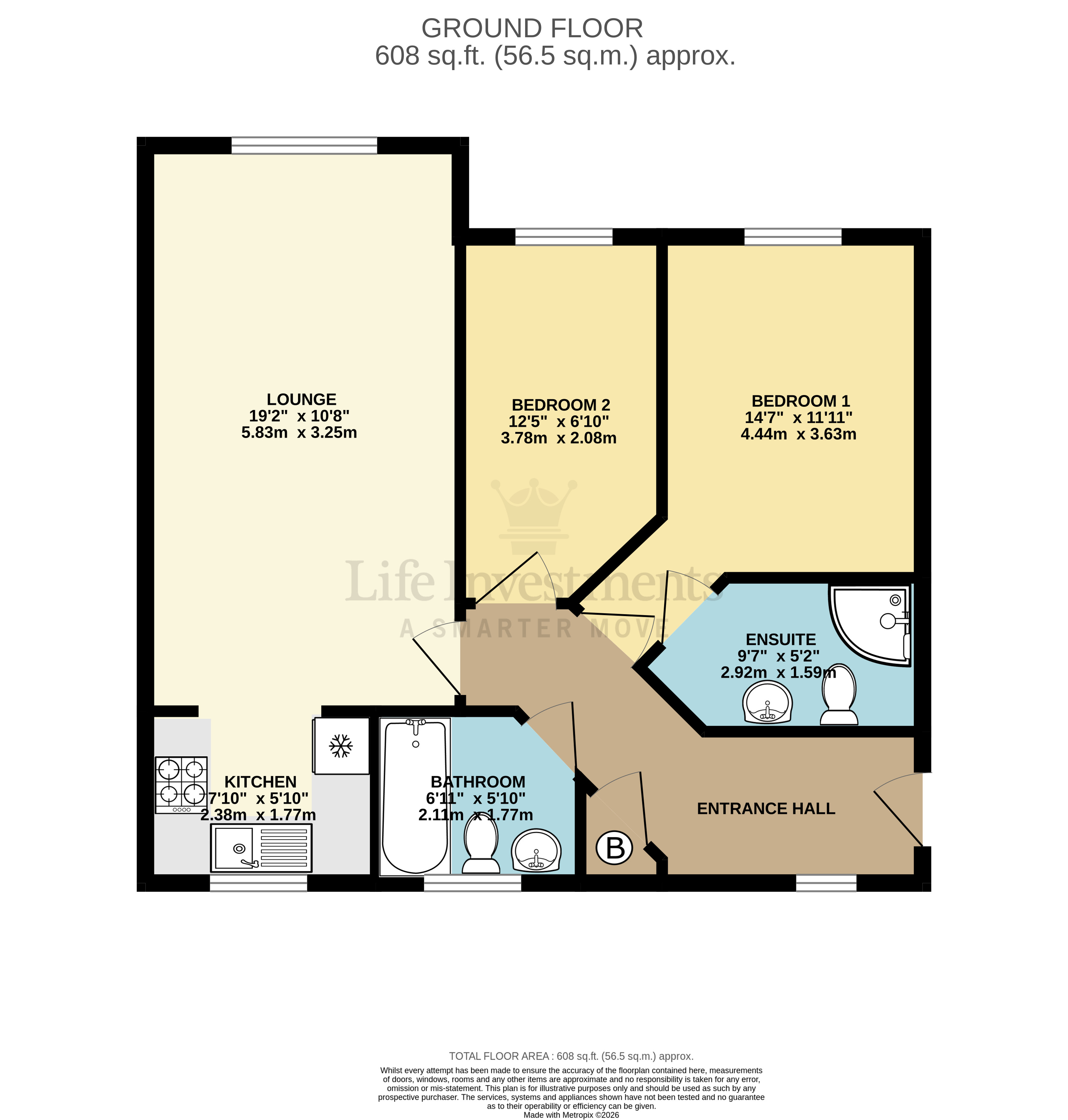 Floorplans For Dunster Close, Rugby