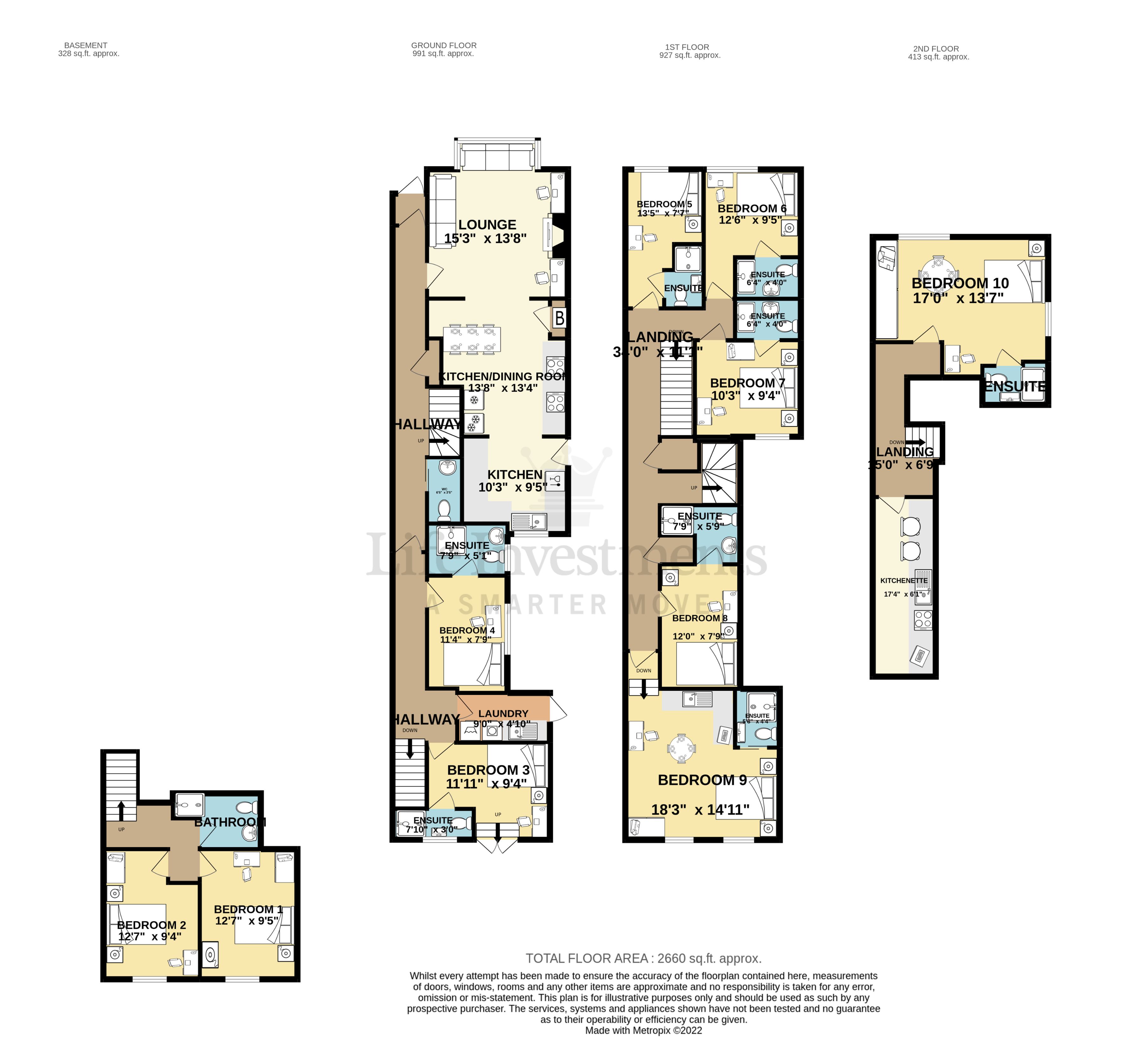 Floorplans For 88 Emscote Road, Warwick